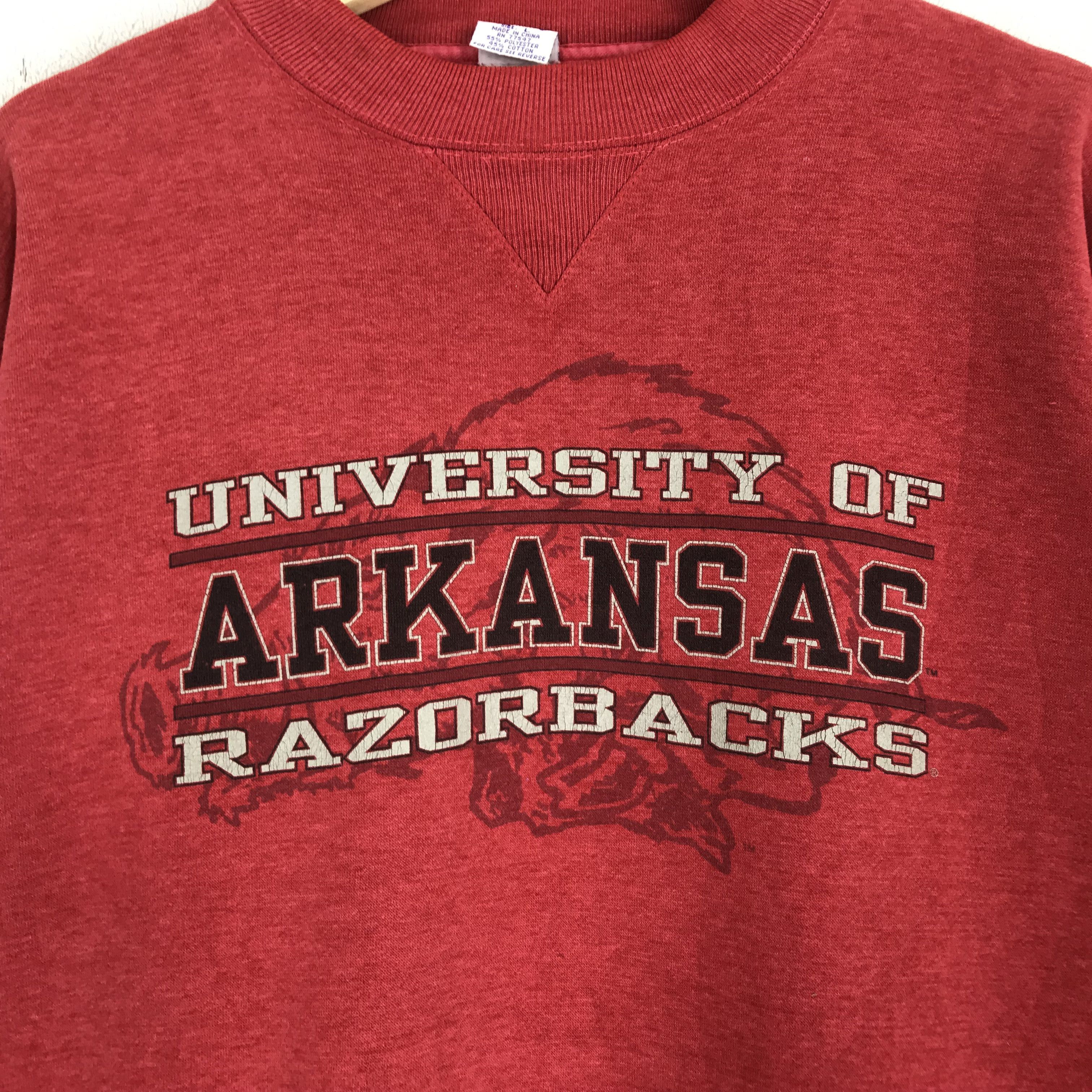 Vintage Vintage 90's University Of Arkansas Razorbacks Sweatshirts Size US M / EU 48-50 / 2 - 5 Thumbnail