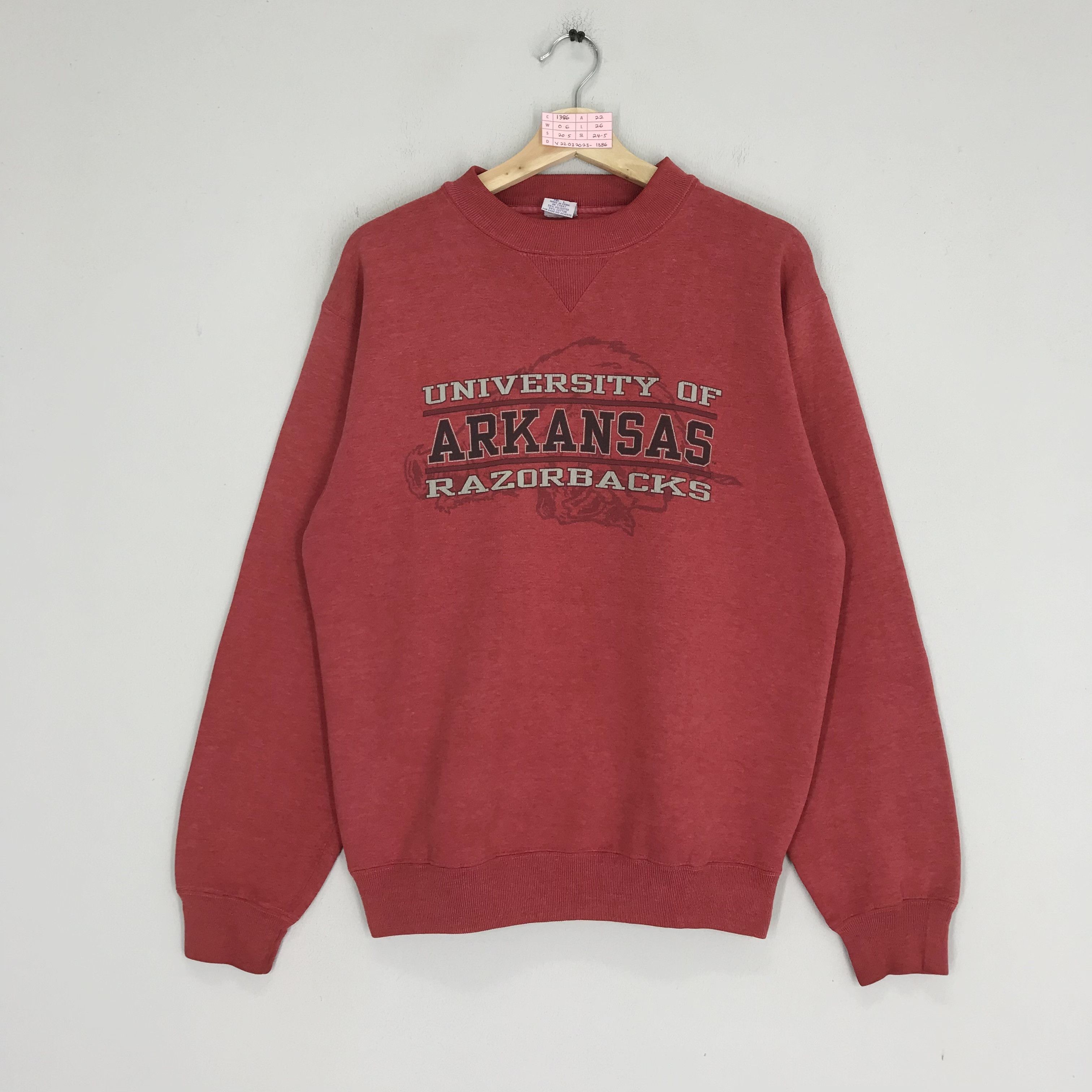 Vintage Vintage 90's University Of Arkansas Razorbacks Sweatshirts Size US M / EU 48-50 / 2 - 1 Thumbnail
