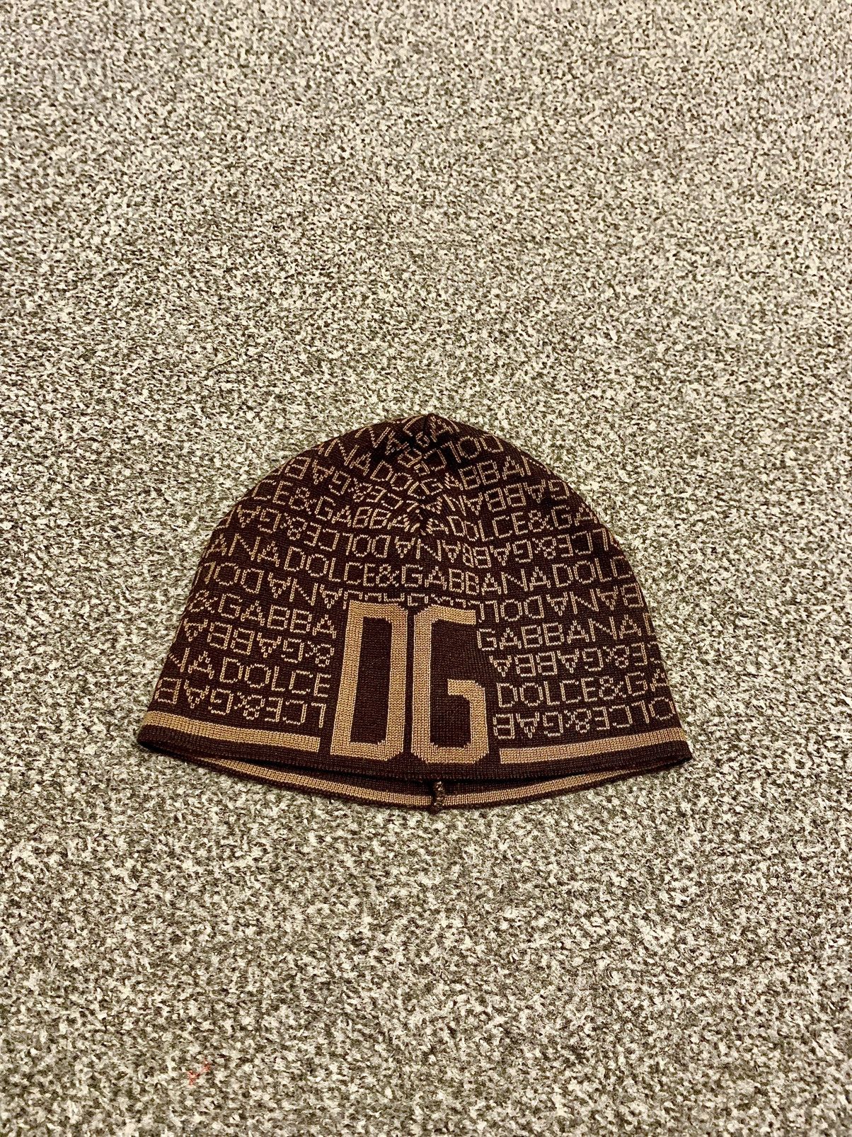 Dolce and Gabbana monogram beanie hat vintage