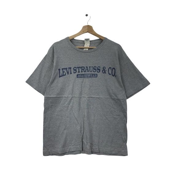 Vtg 90’ LEVI STRAUSS Made In USA Stock Logo Tee Shirt Jeans