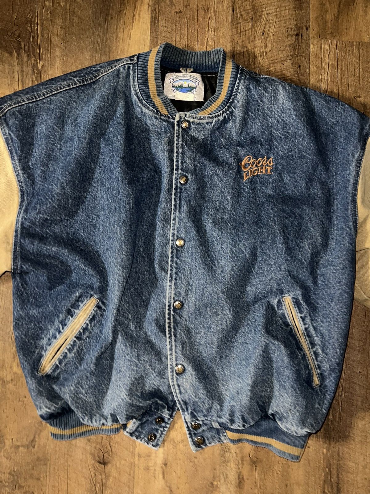 Vintage Vintage coors light letterman jacket XL Size US XL / EU 56 / 4 - 3 Thumbnail