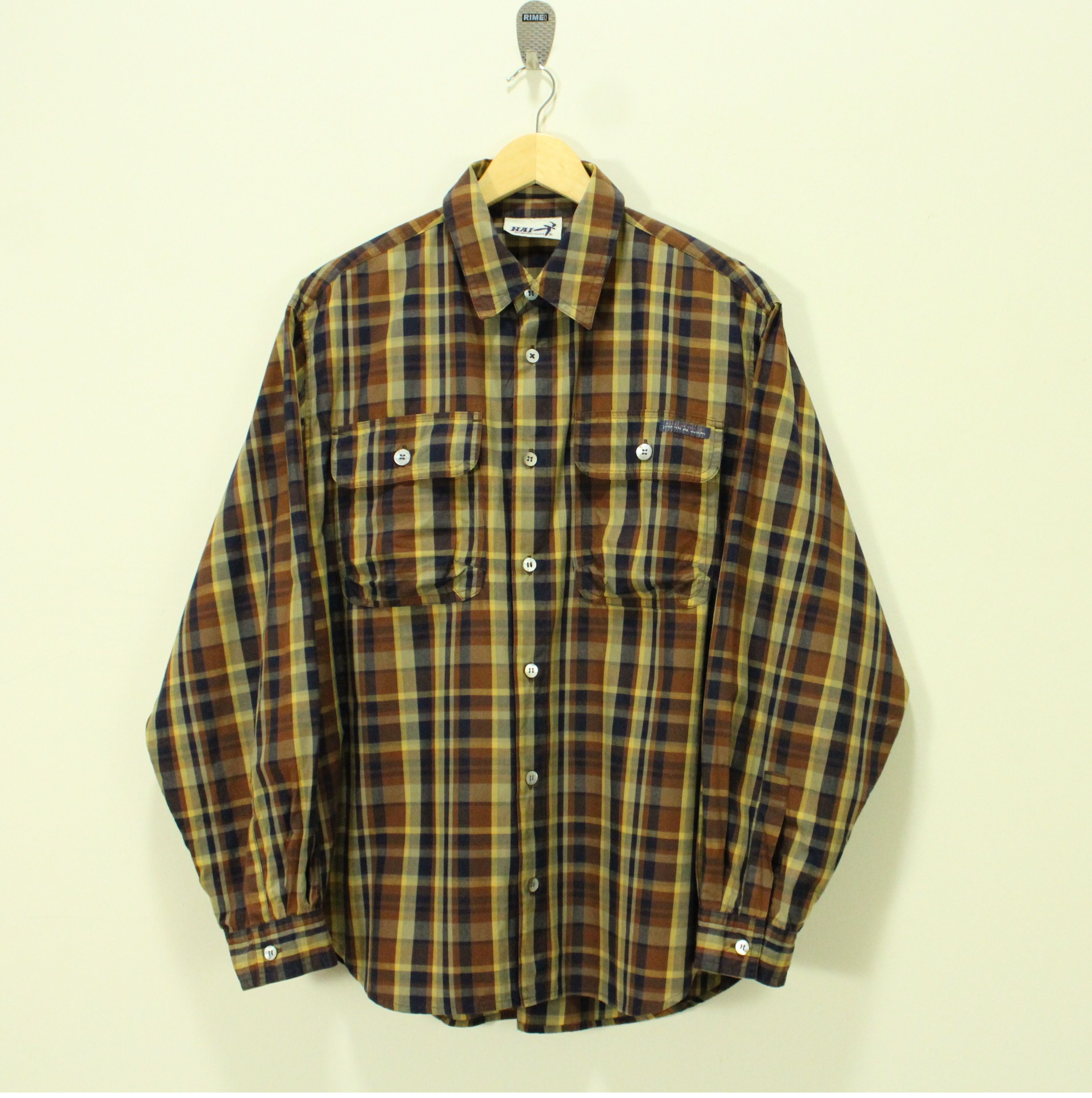 Vintage HAI SPORTING GEAR Shirt Button Up Baggy Issey Miyake
