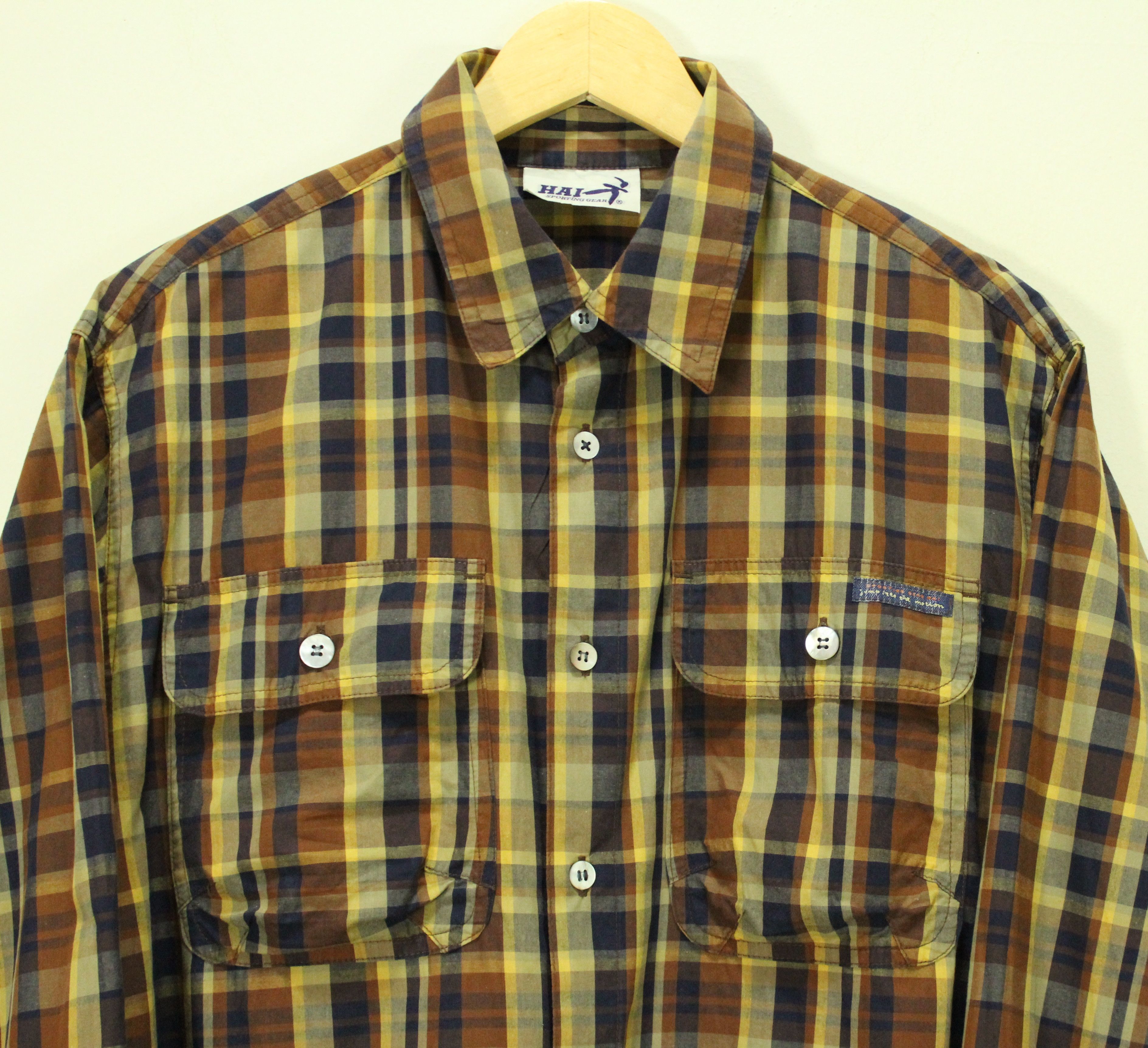 Hai Sporting Gear Vintage HAI SPORTING GEAR Shirt Button Up Baggy Issey Miyake Size US M / EU 48-50 / 2 - 5 Thumbnail