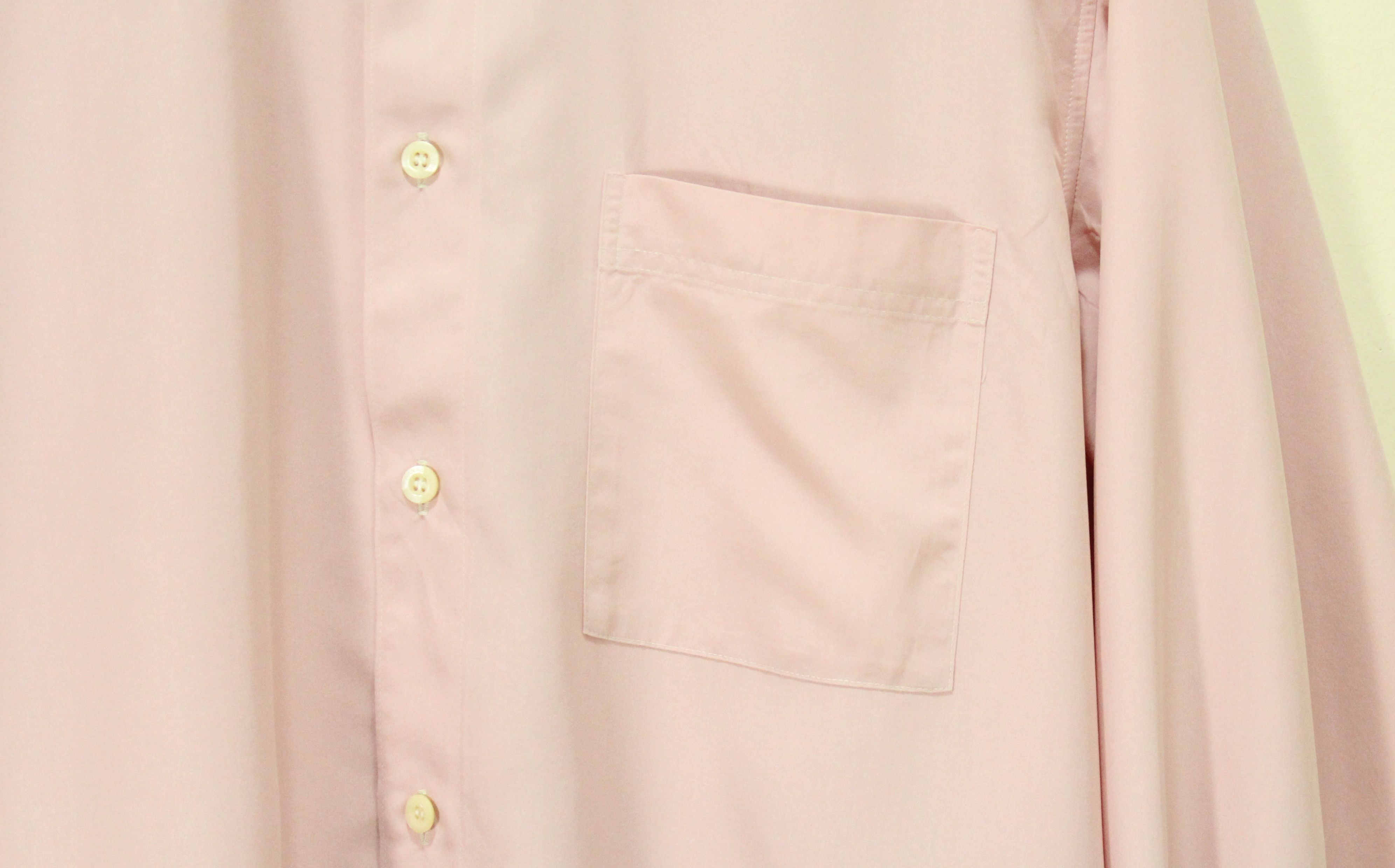 Hanae Mori Vintage HANAE MORI Shirt MONSIEUR Peach Polynosic Size US L / EU 52-54 / 3 - 4 Thumbnail