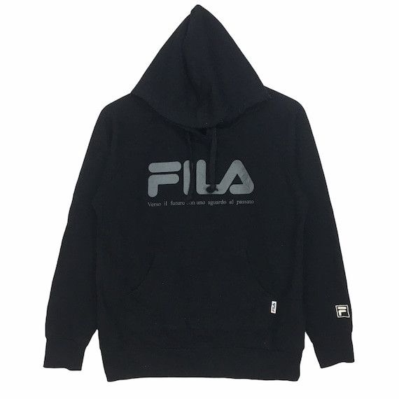FILA Hoodie Big Logo Spell Out Jumper Pullover Streetwear