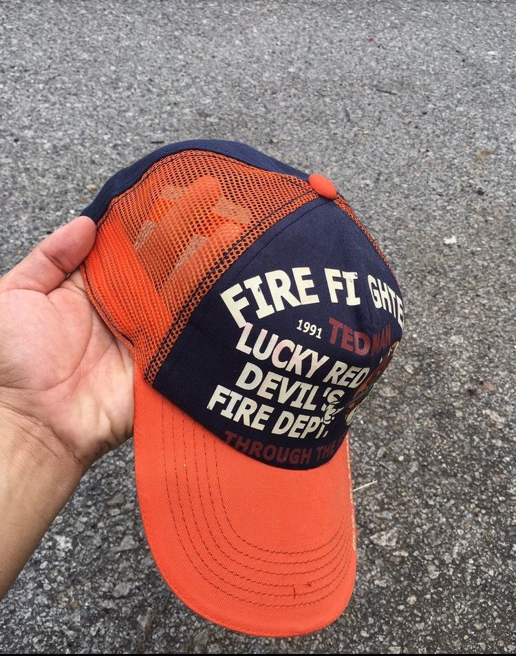 Japanese Brand × Tedman FLARED💥FIRE FIGHTER DEVIL TEDMAN X SIGNAL HAT CAP Size ONE SIZE - 3 Thumbnail