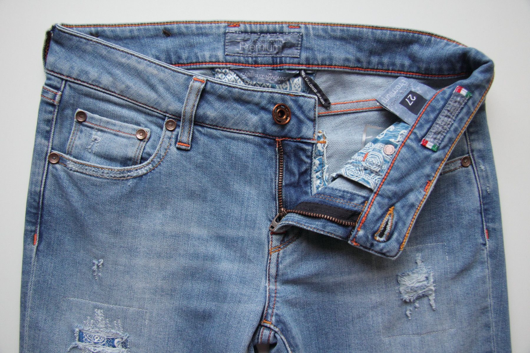 Jacob Cohen JACOB COHEN JESTER PREMIUM HANDMADE TAILORED JEANS SIZE 27 Size 27" / US 4 / IT 40 - 4 Thumbnail