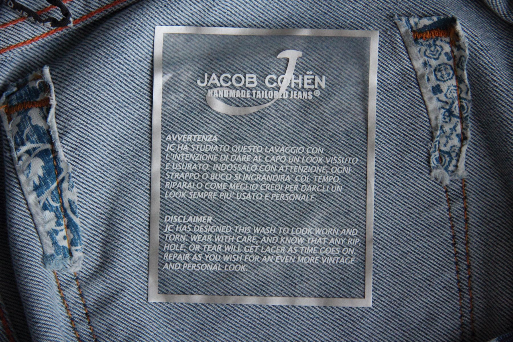 Handmade × Jacob Cohen × Luxury JACOB COHEN JESTER PREMIUM 