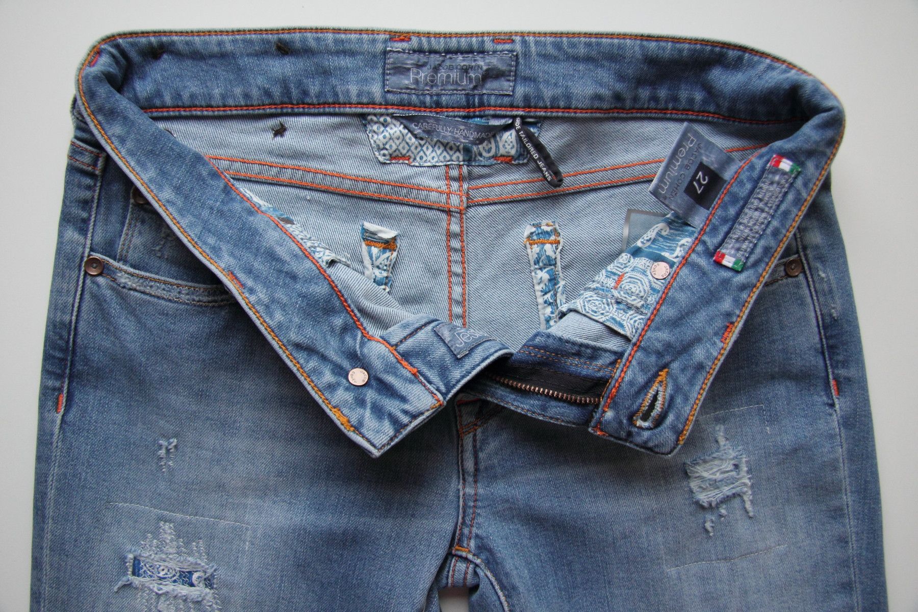 Jacob Cohen JACOB COHEN JESTER PREMIUM HANDMADE TAILORED JEANS SIZE 27 Size 27" / US 4 / IT 40 - 5 Thumbnail