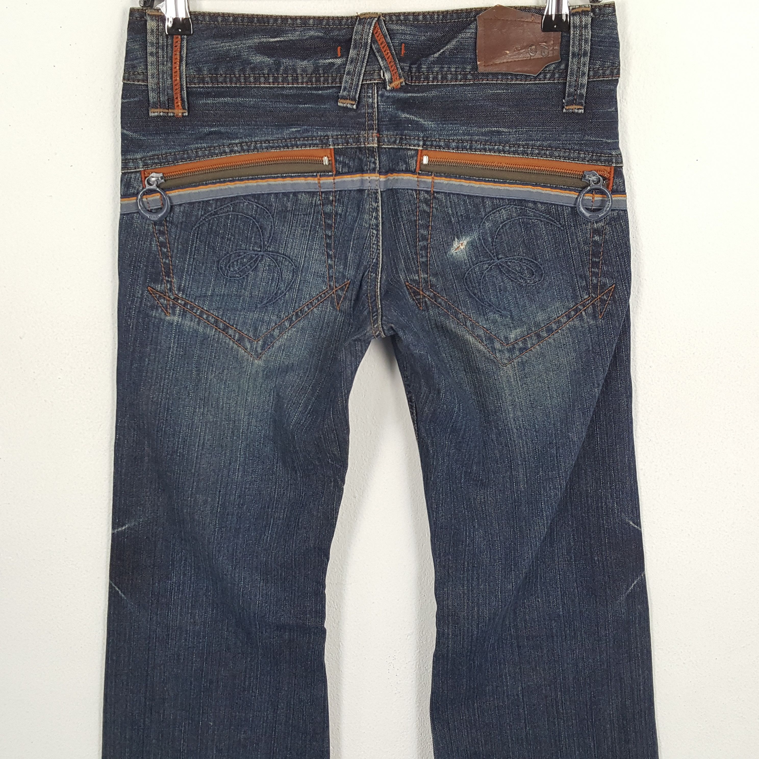 Japanese Brand × Vintage ET Japanese Brand Bootcut Style Streetwear JEANS Size 31" - 5 Thumbnail