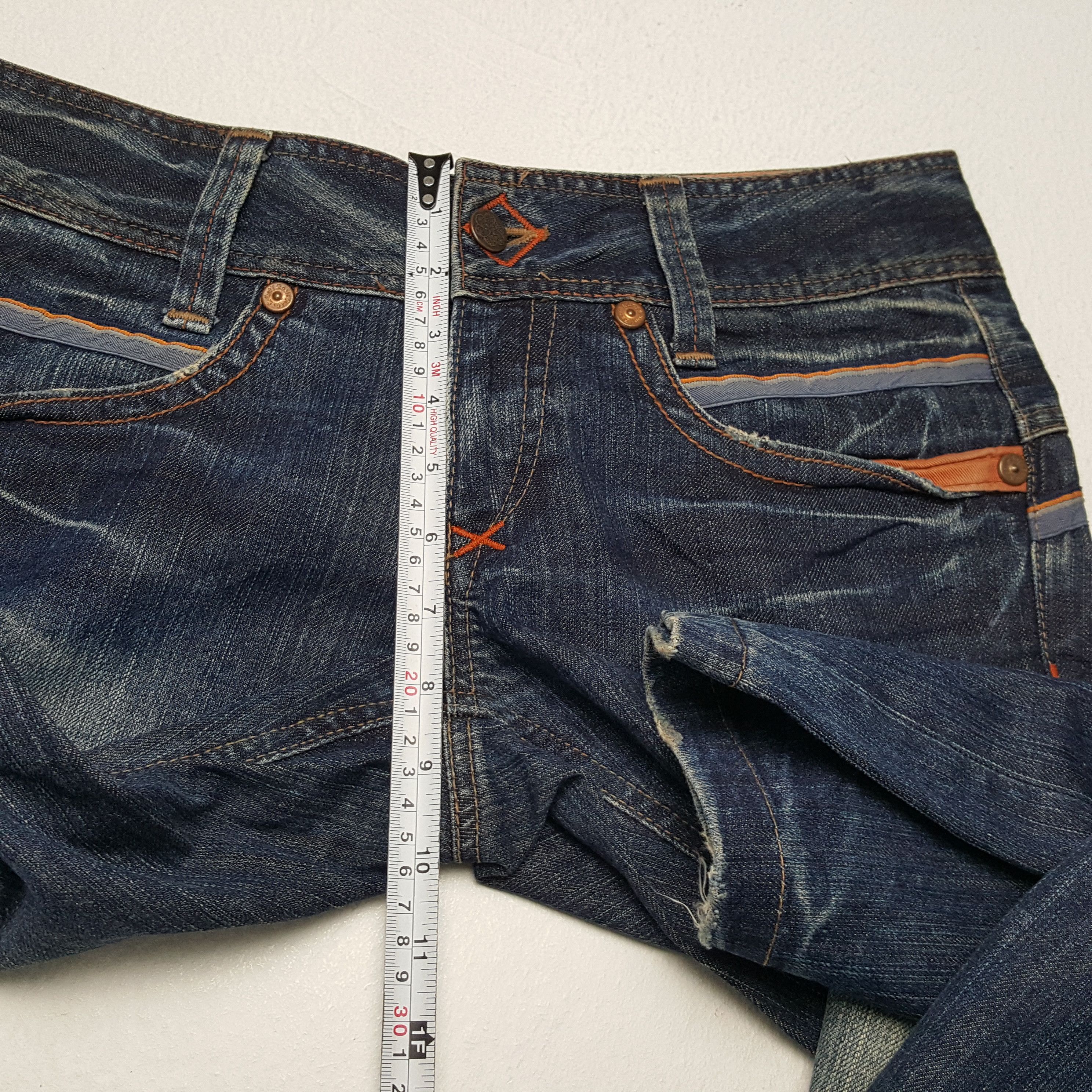 Japanese Brand × Vintage ET Japanese Brand Bootcut Style Streetwear JEANS Size 31" - 8 Thumbnail