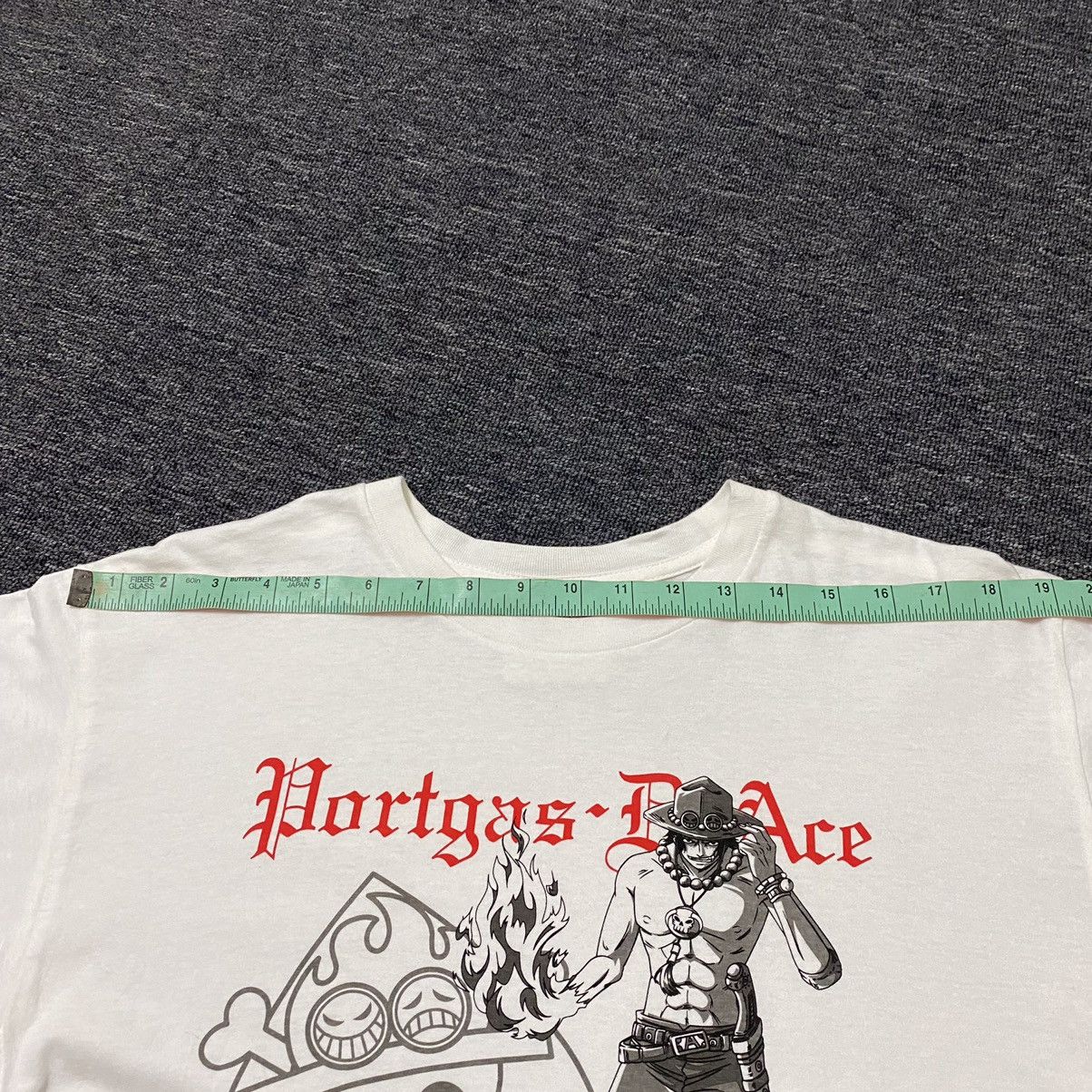 Anime Vintage Portgas D Ace The Whitebeard Pirates One Piece tees Size US M / EU 48-50 / 2 - 10 Thumbnail