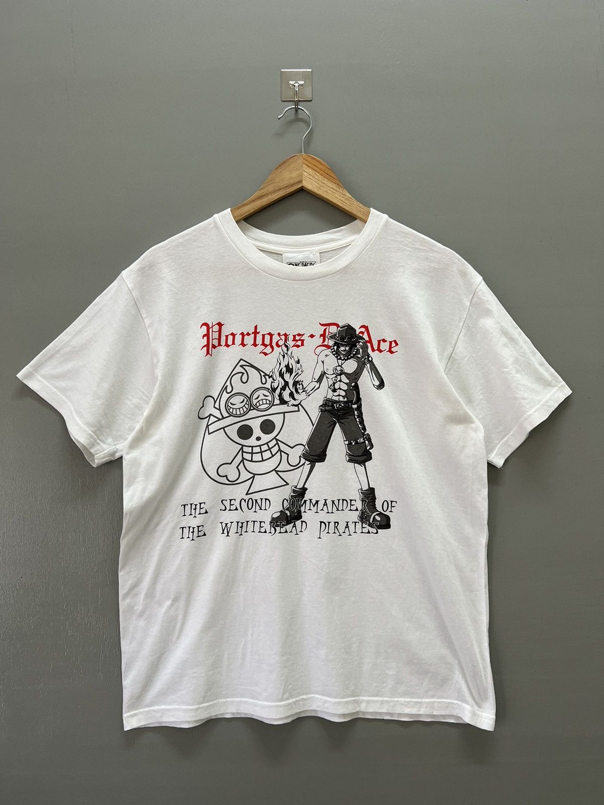 Anime Vintage Portgas D Ace The Whitebeard Pirates One Piece tees Size US M / EU 48-50 / 2 - 1 Thumbnail