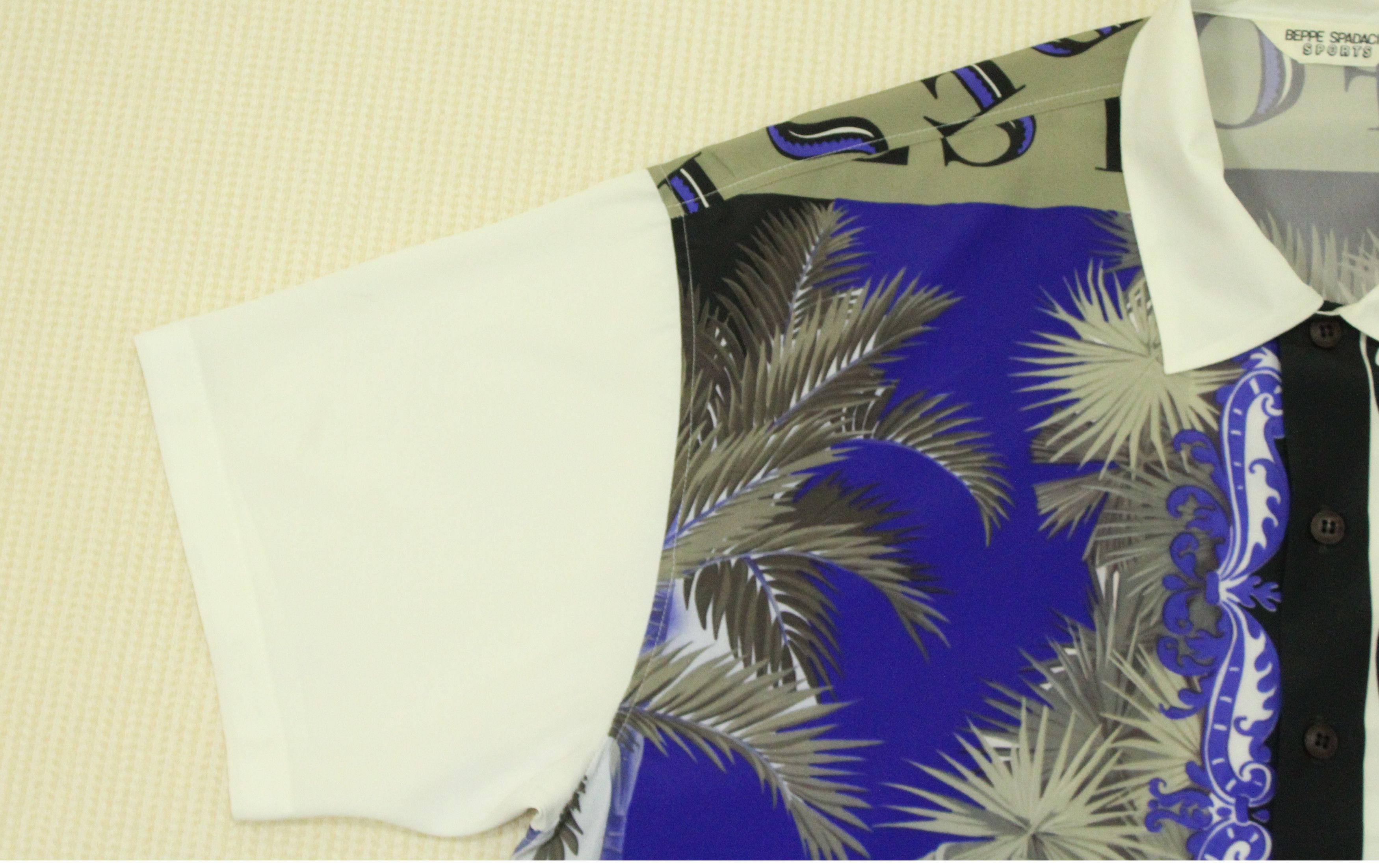 Japanese Brand Vintage BEPPE SPADACINI SPORTS Shirt Rain Forest Polyester Size US L / EU 52-54 / 3 - 7 Thumbnail
