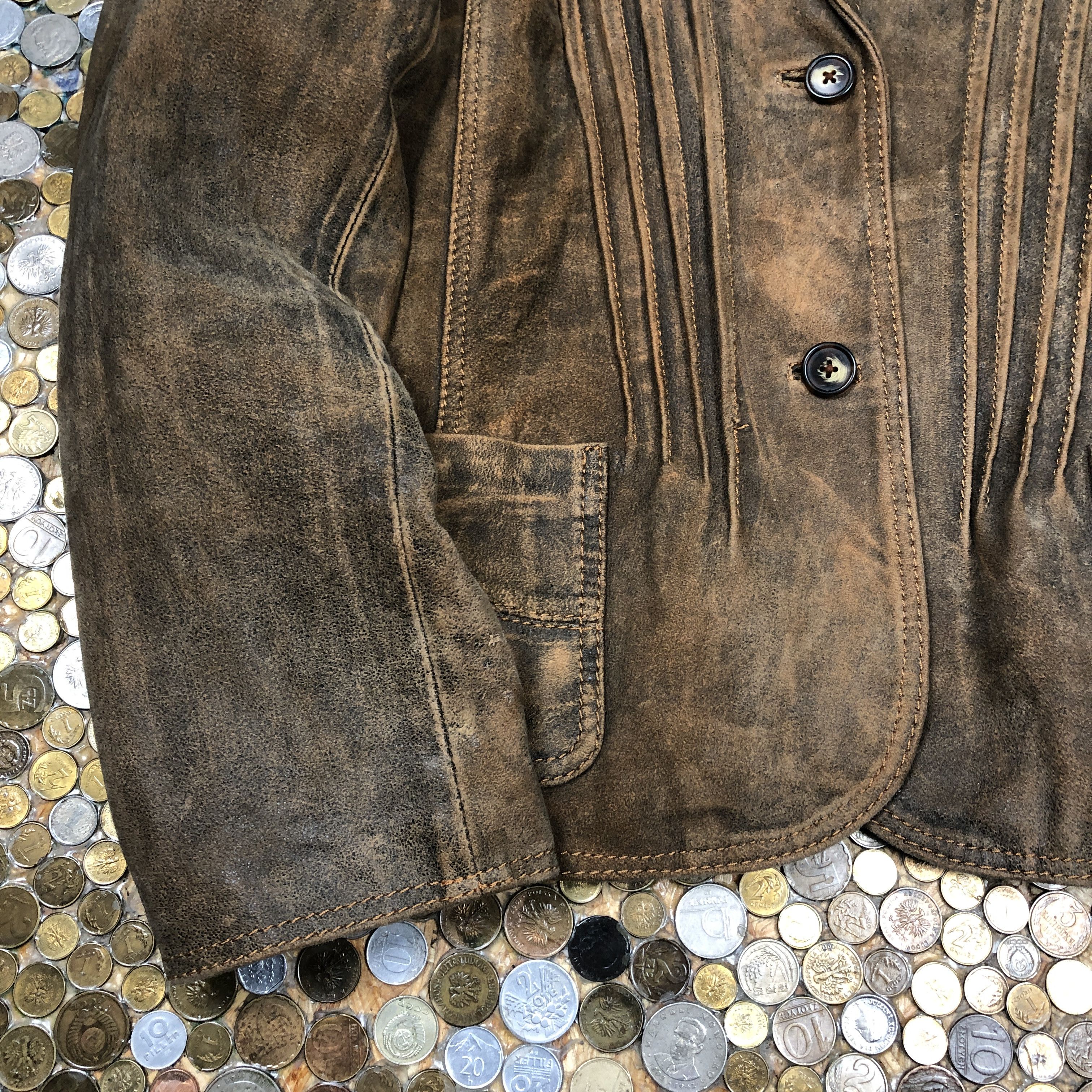 Vintage Leather vintage coat jacket 90's Size US M / EU 48-50 / 2 - 2 Thumbnail