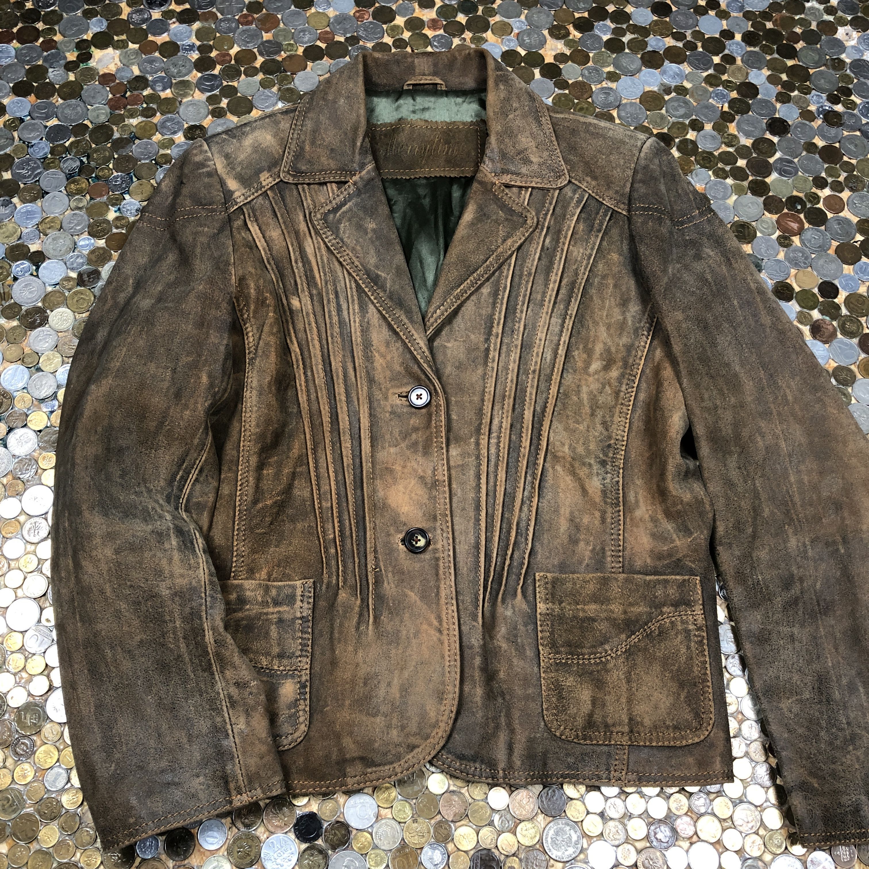 Vintage Leather vintage coat jacket 90's Size US M / EU 48-50 / 2 - 1 Thumbnail