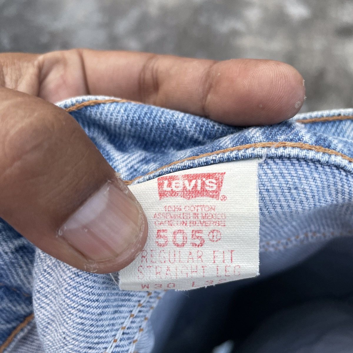 Levi's Vintage 90s Levis Lot 505 Oren Tag Distressed Denim Jeans Size US 30 / EU 46 - 6 Thumbnail