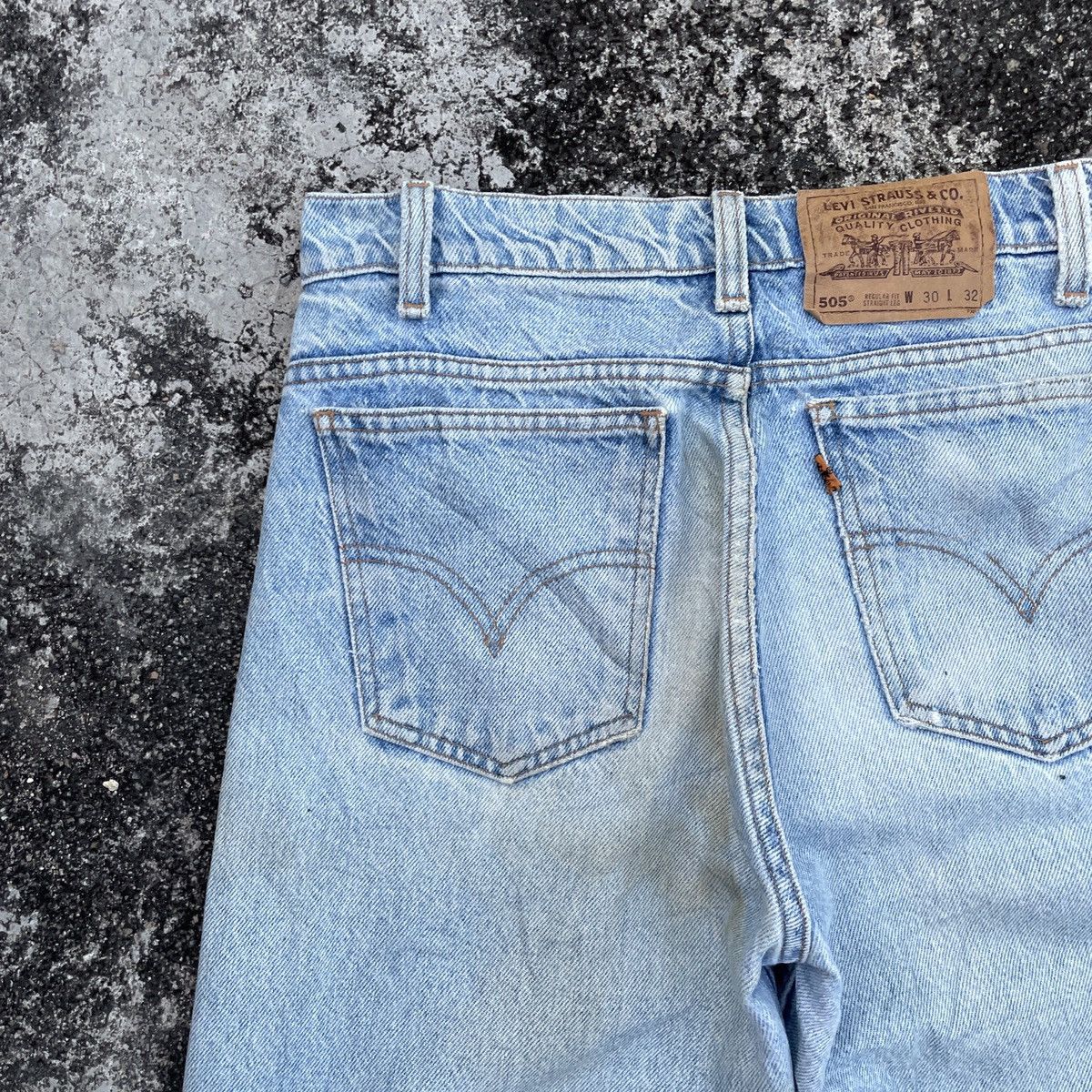 Levi's Vintage 90s Levis Lot 505 Oren Tag Distressed Denim Jeans Size US 30 / EU 46 - 10 Thumbnail