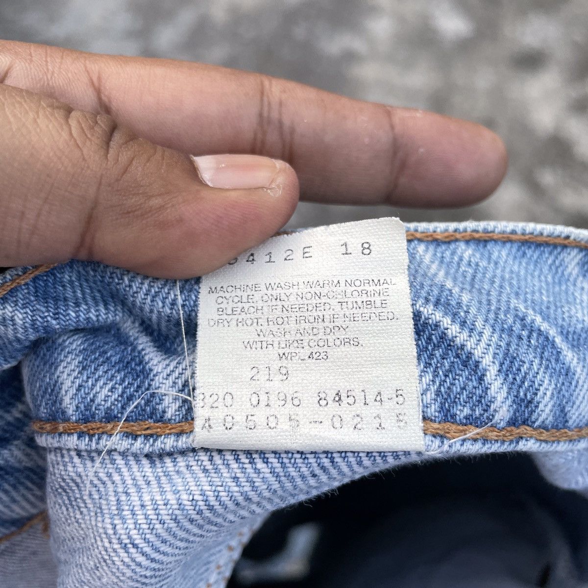 Levi's Vintage 90s Levis Lot 505 Oren Tag Distressed Denim Jeans Size US 30 / EU 46 - 7 Thumbnail