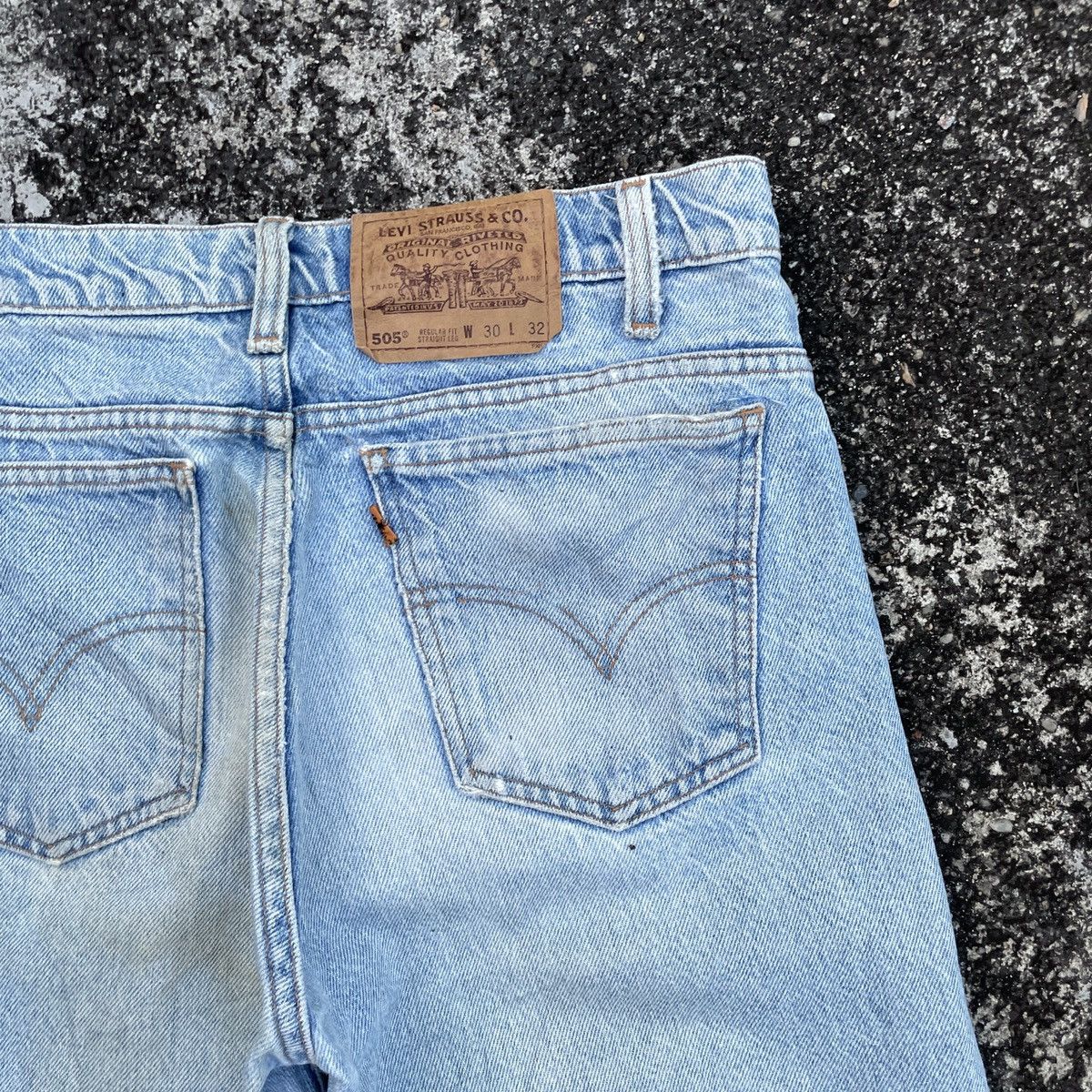 Levi's Vintage 90s Levis Lot 505 Oren Tag Distressed Denim Jeans Size US 30 / EU 46 - 9 Thumbnail