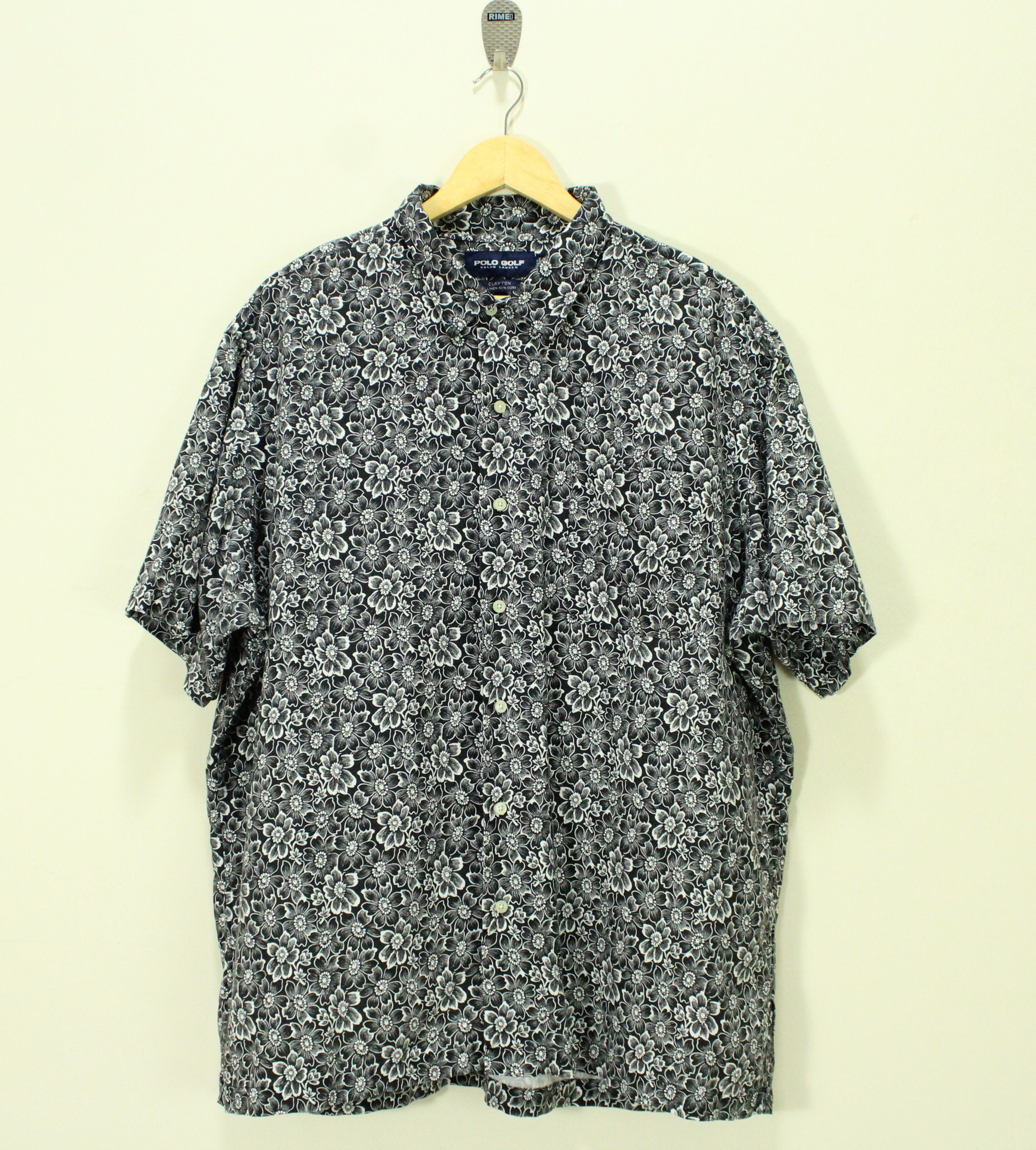 RALPH LAUREN Shirt Boxy POLO GOLF Flowers Motif