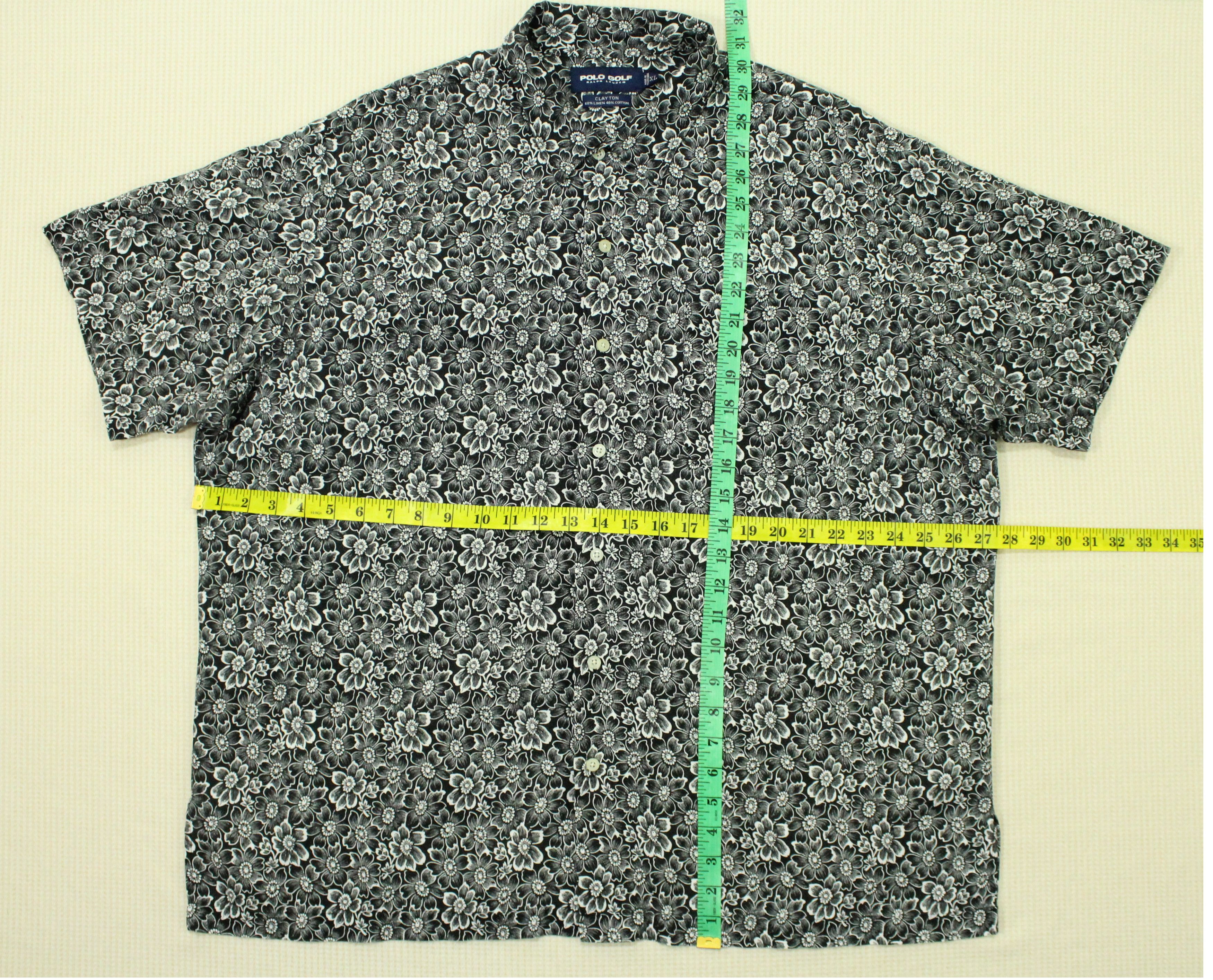 RALPH LAUREN Shirt Boxy POLO GOLF Flowers Motif