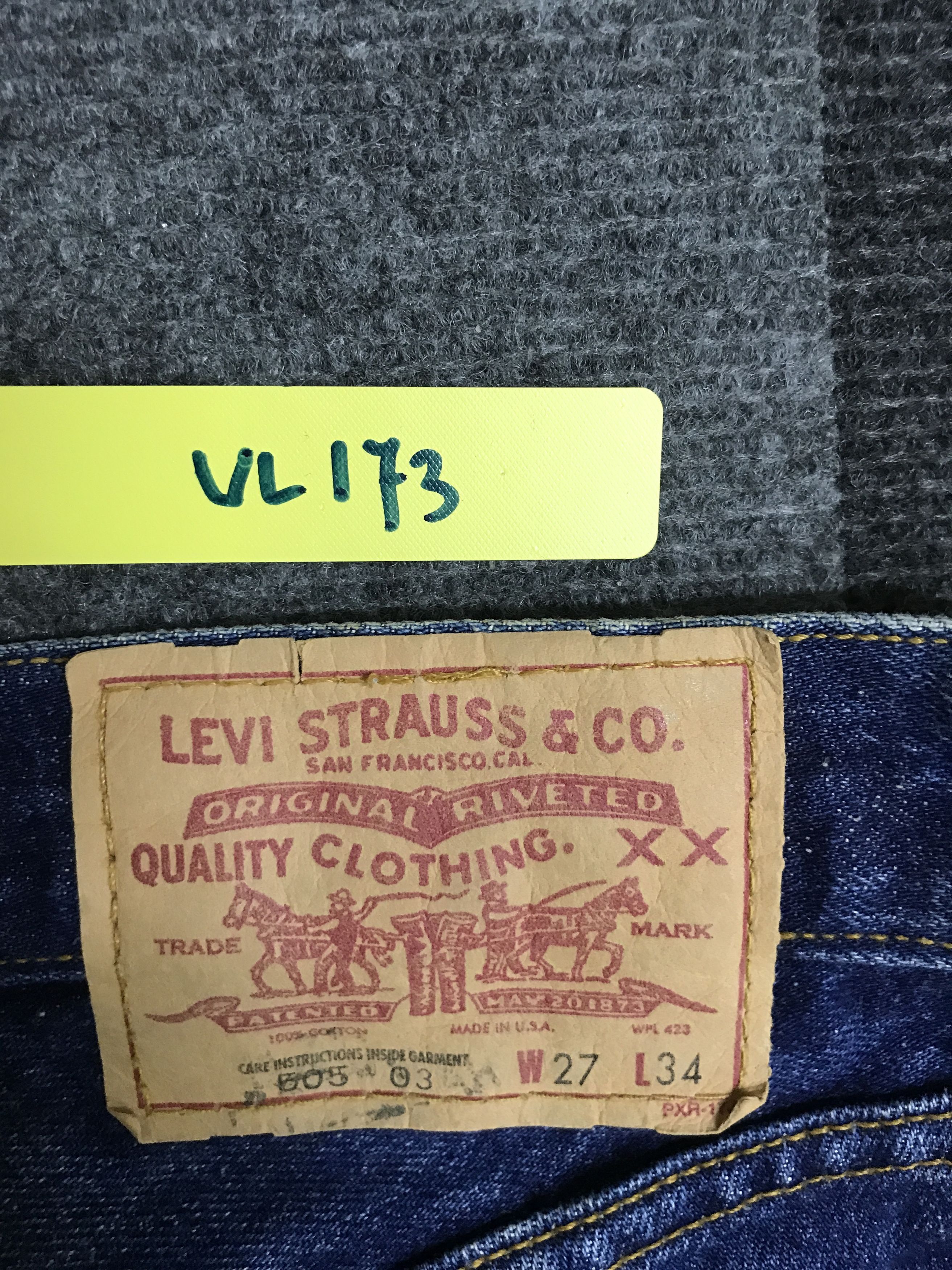 Levi's × Vintage VL173-Vintage Levis 505 Blue Wash Jeans Size US 27 - 13 Thumbnail