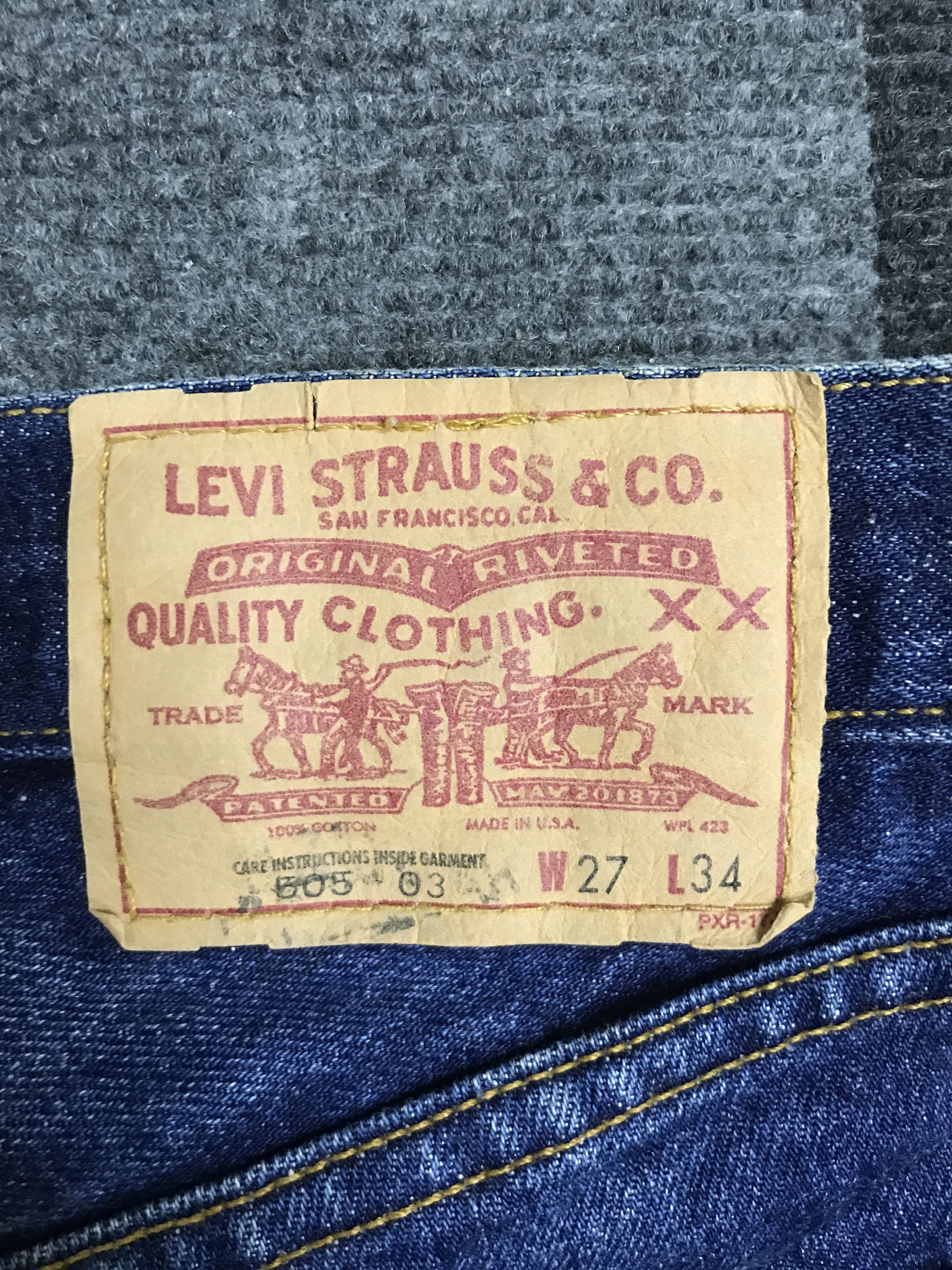 Levi's × Vintage VL173-Vintage Levis 505 Blue Wash Jeans Size US 27 - 12 Thumbnail