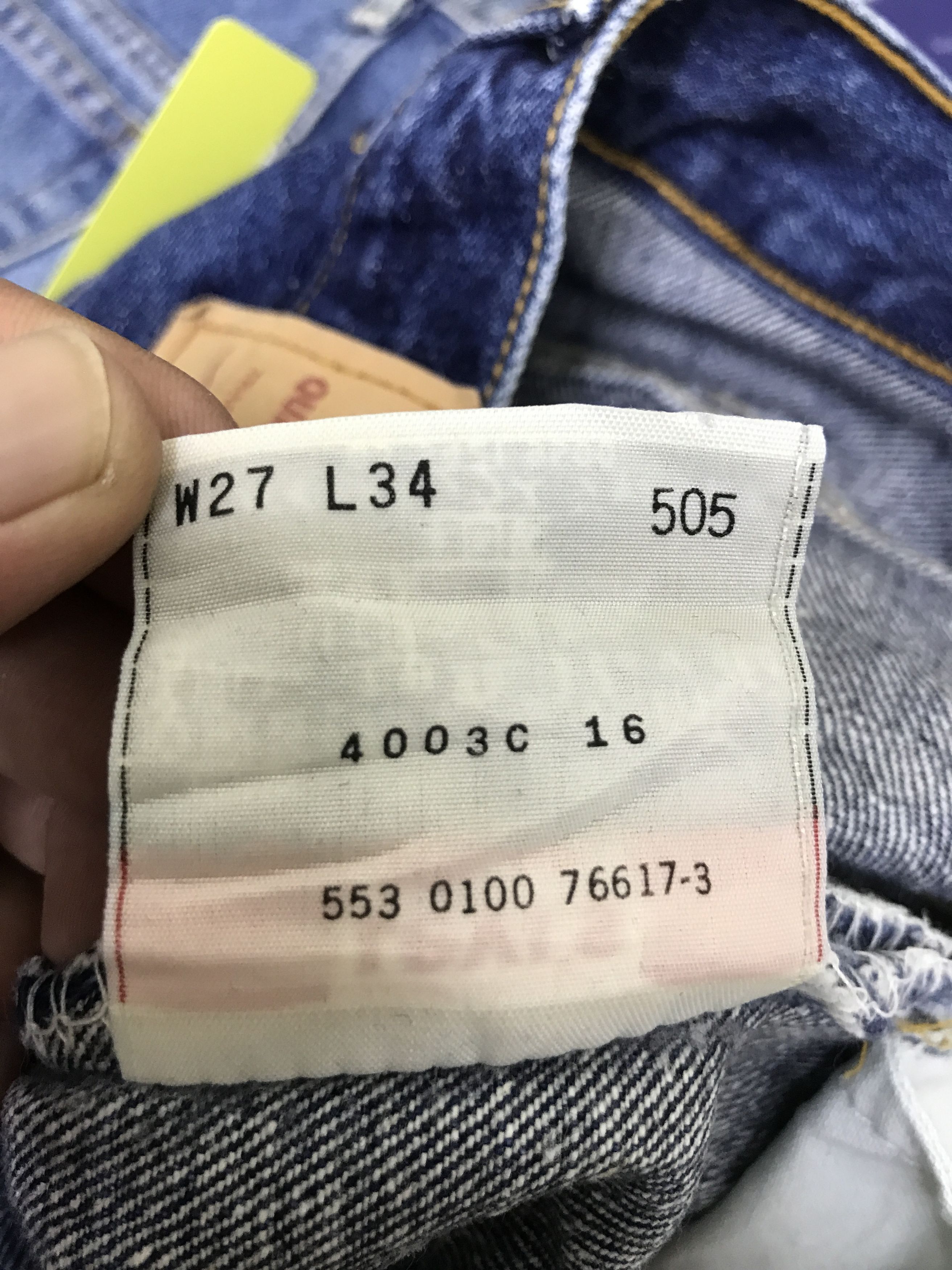 Levi's × Vintage VL173-Vintage Levis 505 Blue Wash Jeans Size US 27 - 14 Thumbnail