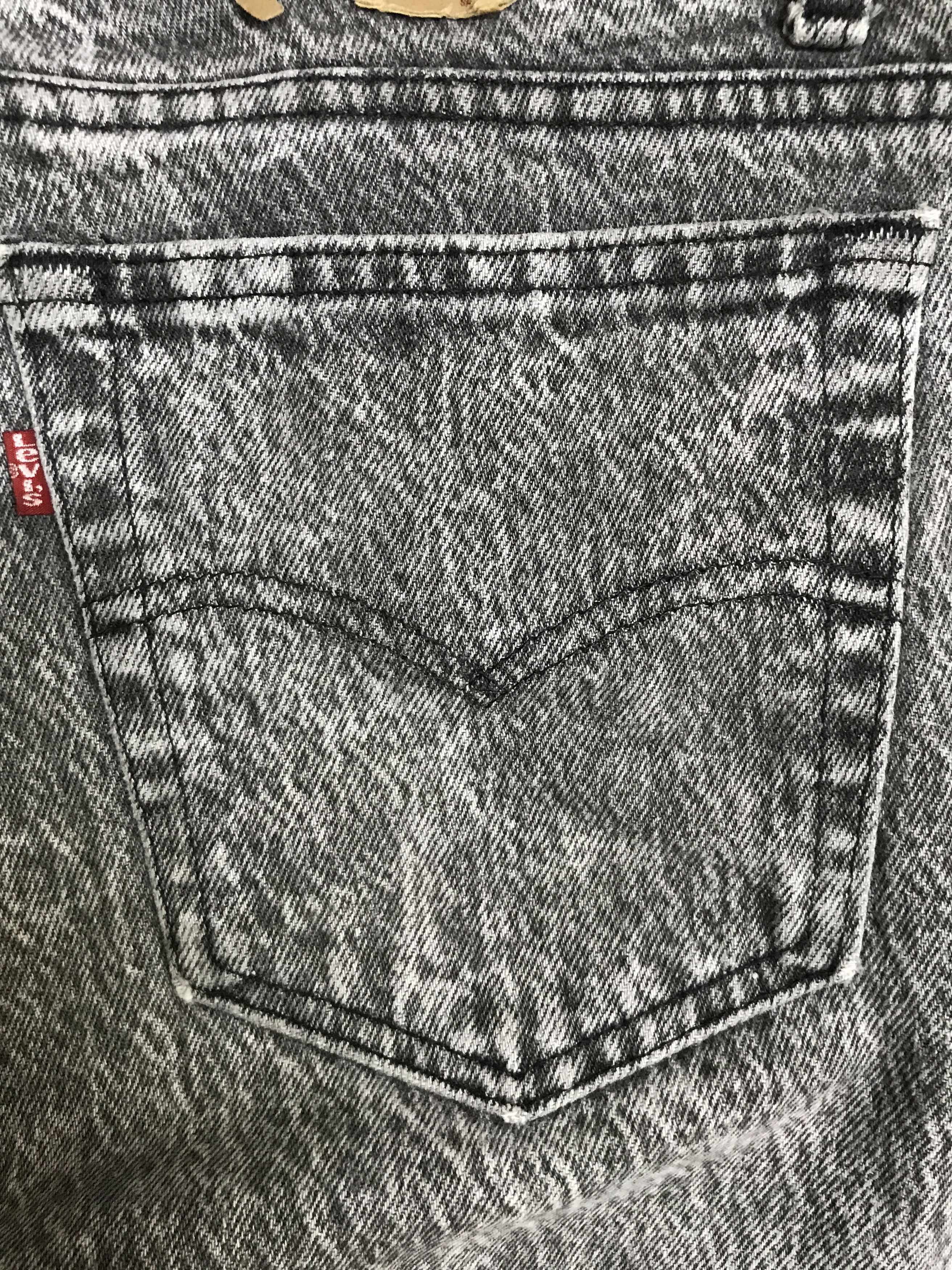 Levi's × Vintage VL174-Vintage Levis 505 Black Acid Wash Jeans Size US 34 / EU 50 - 11 Thumbnail