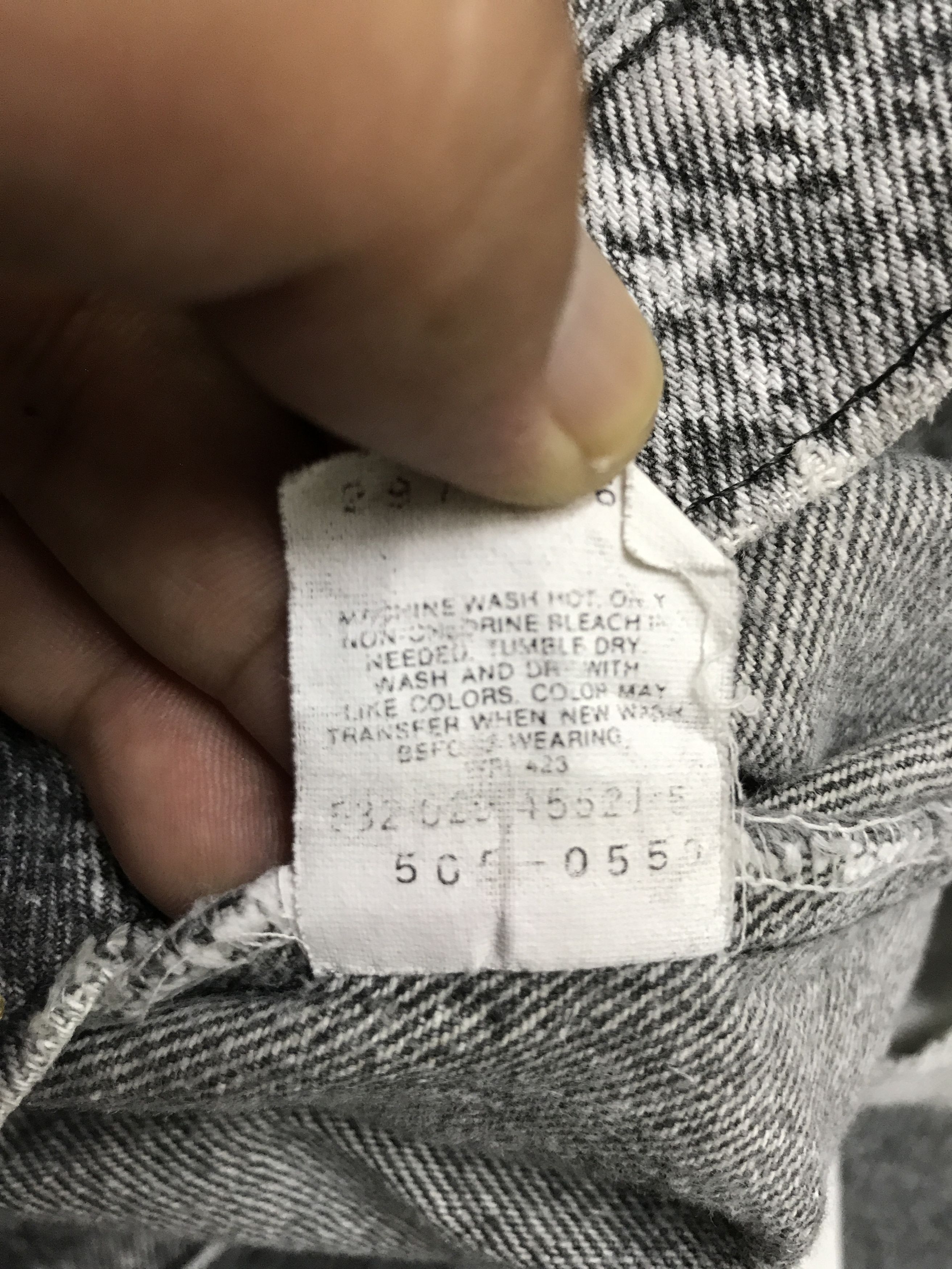 Levi's × Vintage VL174-Vintage Levis 505 Black Acid Wash Jeans Size US 34 / EU 50 - 15 Thumbnail