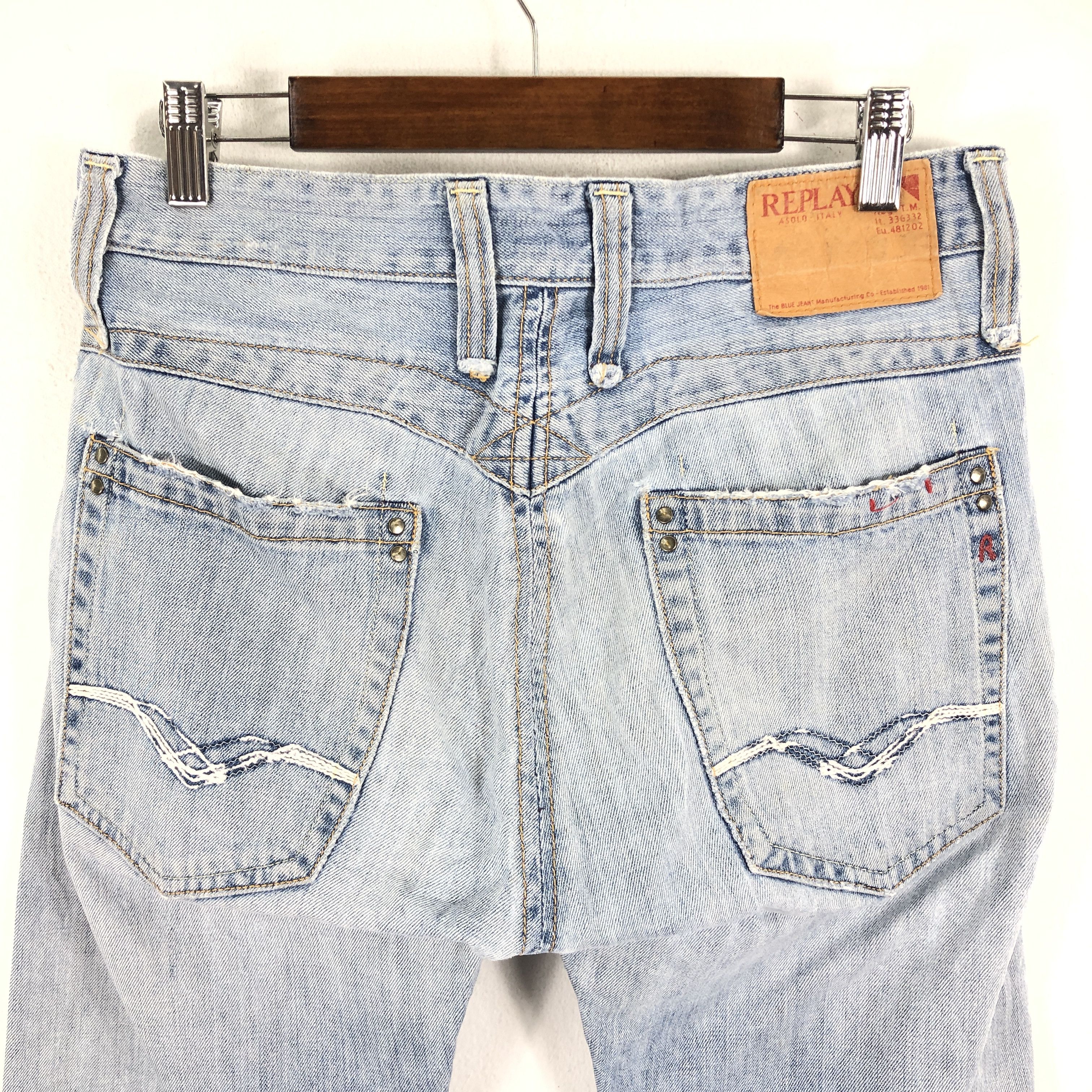 Replay × Vintage 30 x 27.5 Vintage Replay Jeans L1502 Size US 30 / EU 46 - 3 Thumbnail