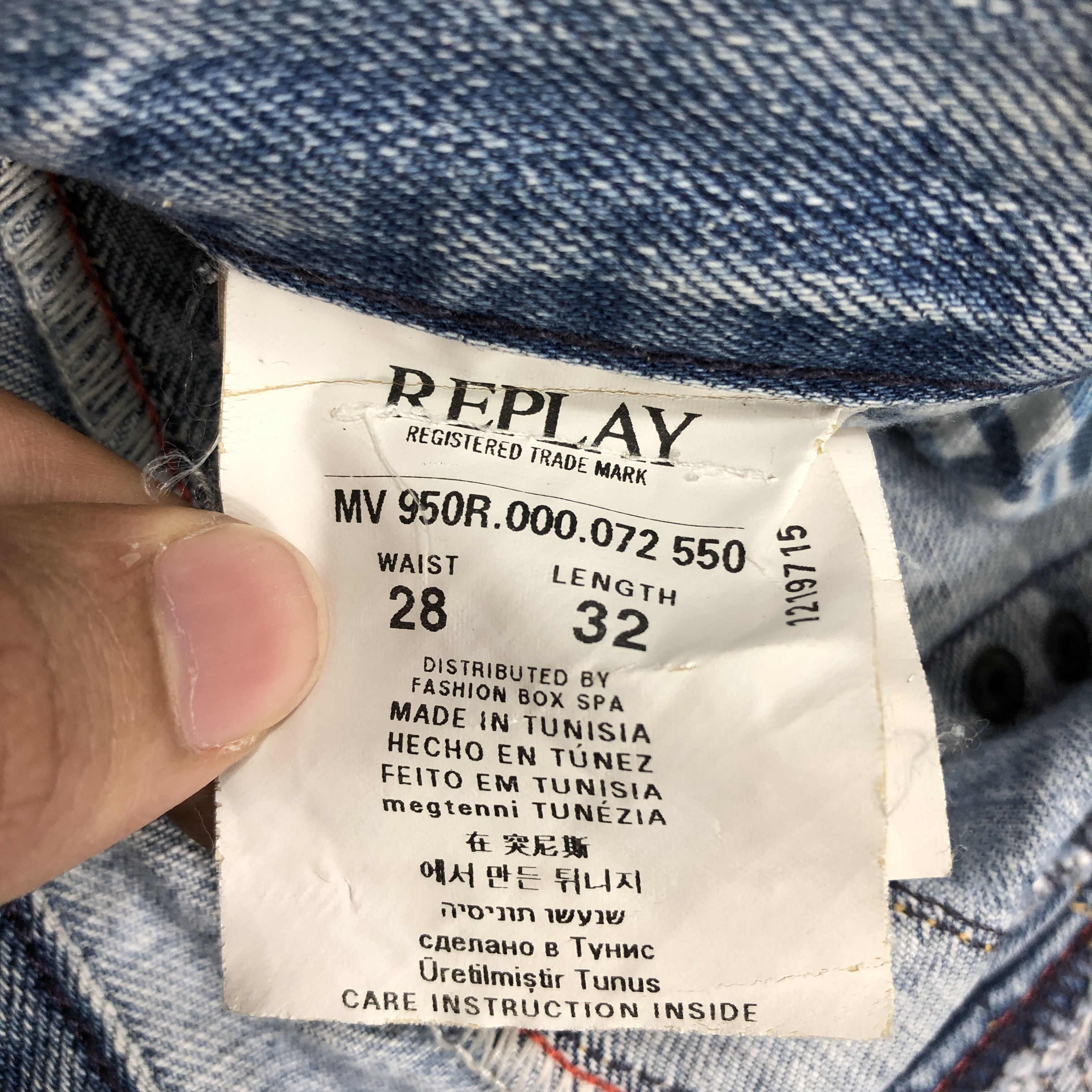Replay × Vintage 30 x 27.5 Vintage Replay Jeans L1502 Size US 30 / EU 46 - 12 Thumbnail