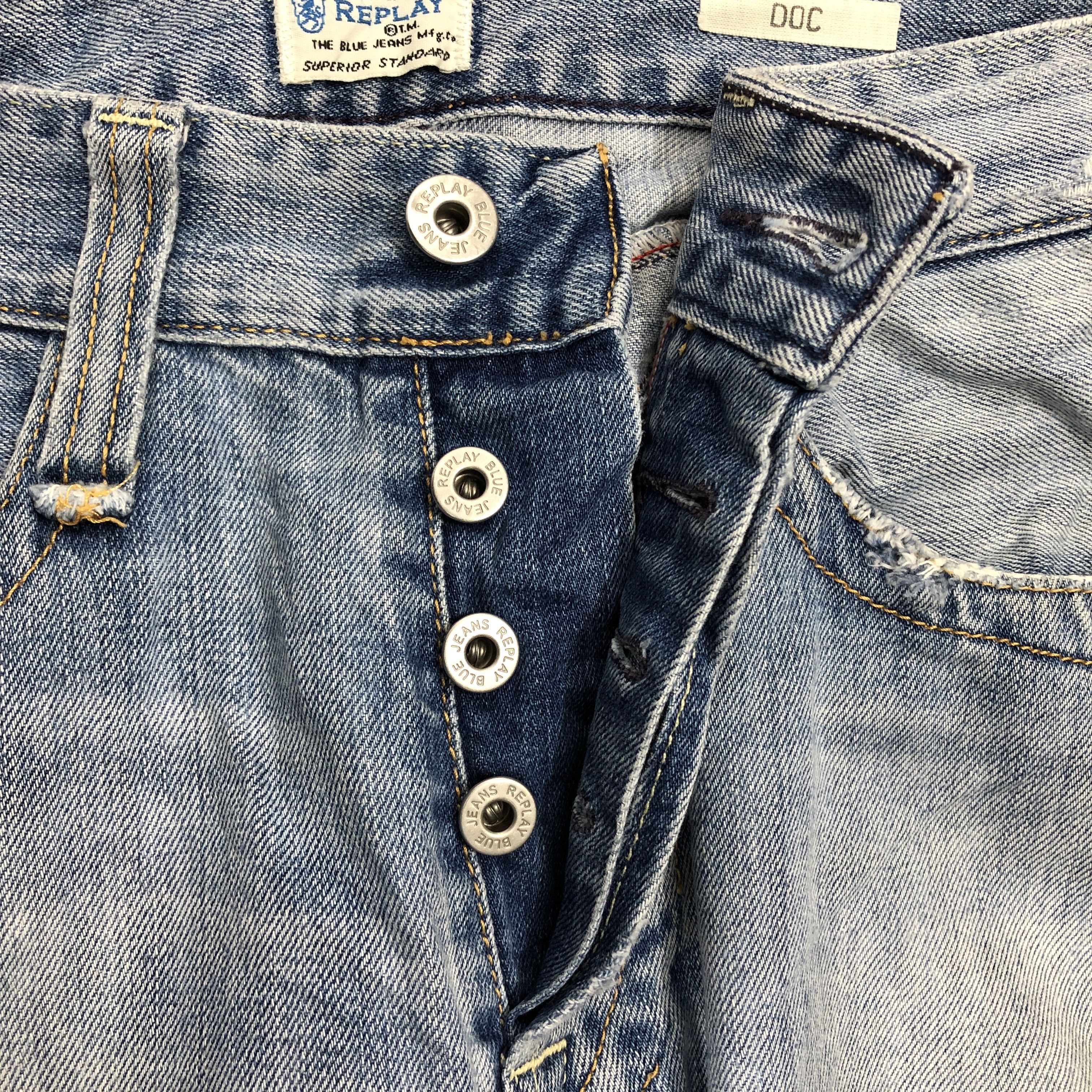 Replay × Vintage 30 x 27.5 Vintage Replay Jeans L1502 Size US 30 / EU 46 - 8 Thumbnail