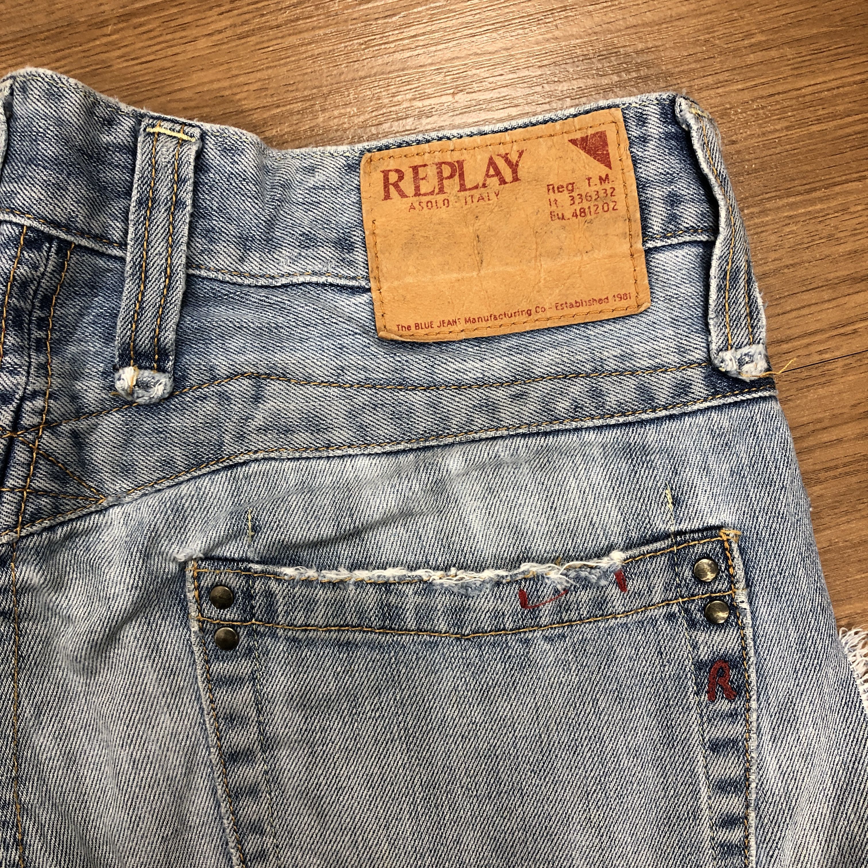 Replay × Vintage 30 x 27.5 Vintage Replay Jeans L1502 Size US 30 / EU 46 - 10 Thumbnail