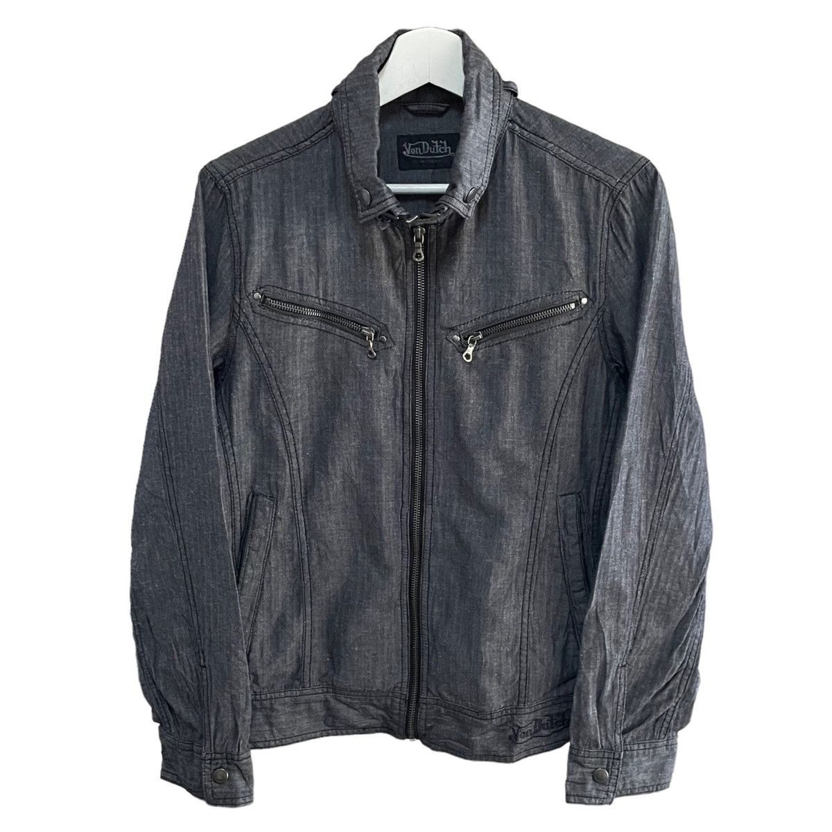 Vintage × Von Dutch 💥 VONDUTCH ZIPPER BIKER JACKET Size US M / EU 48-50 / 2 - 1 Thumbnail