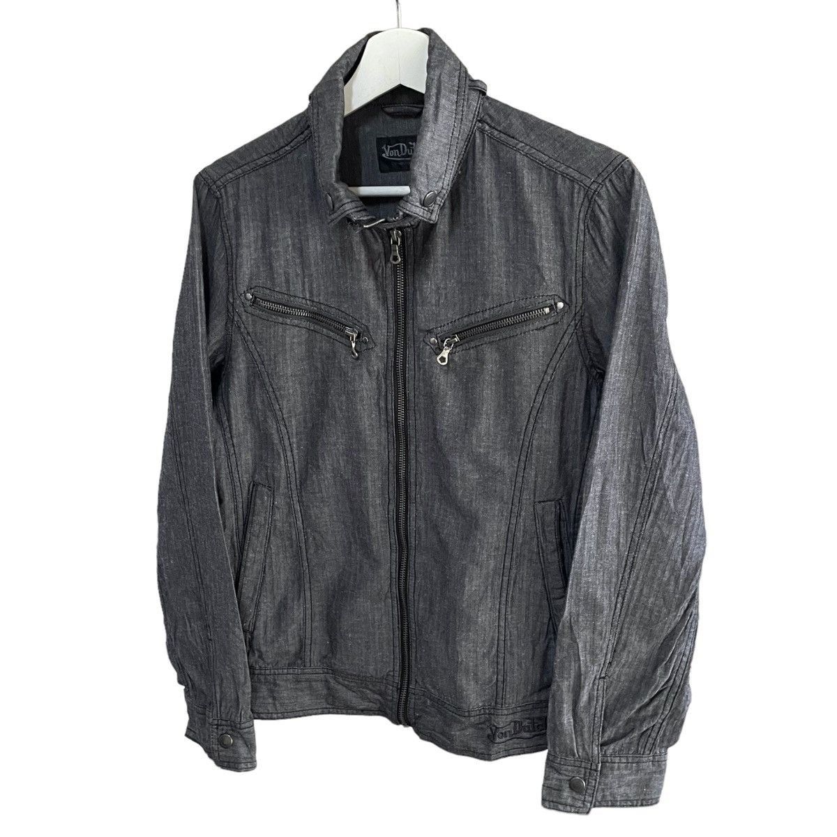 Vintage × Von Dutch 💥 VONDUTCH ZIPPER BIKER JACKET Size US M / EU 48-50 / 2 - 3 Thumbnail