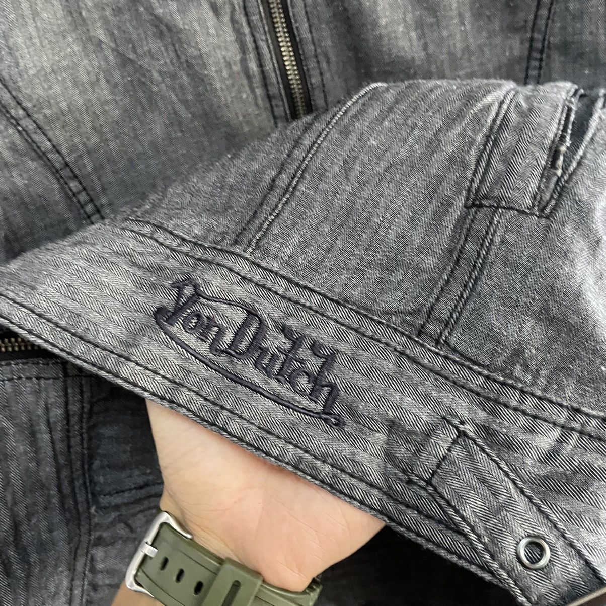 Vintage × Von Dutch 💥 VONDUTCH ZIPPER BIKER JACKET Size US M / EU 48-50 / 2 - 7 Thumbnail