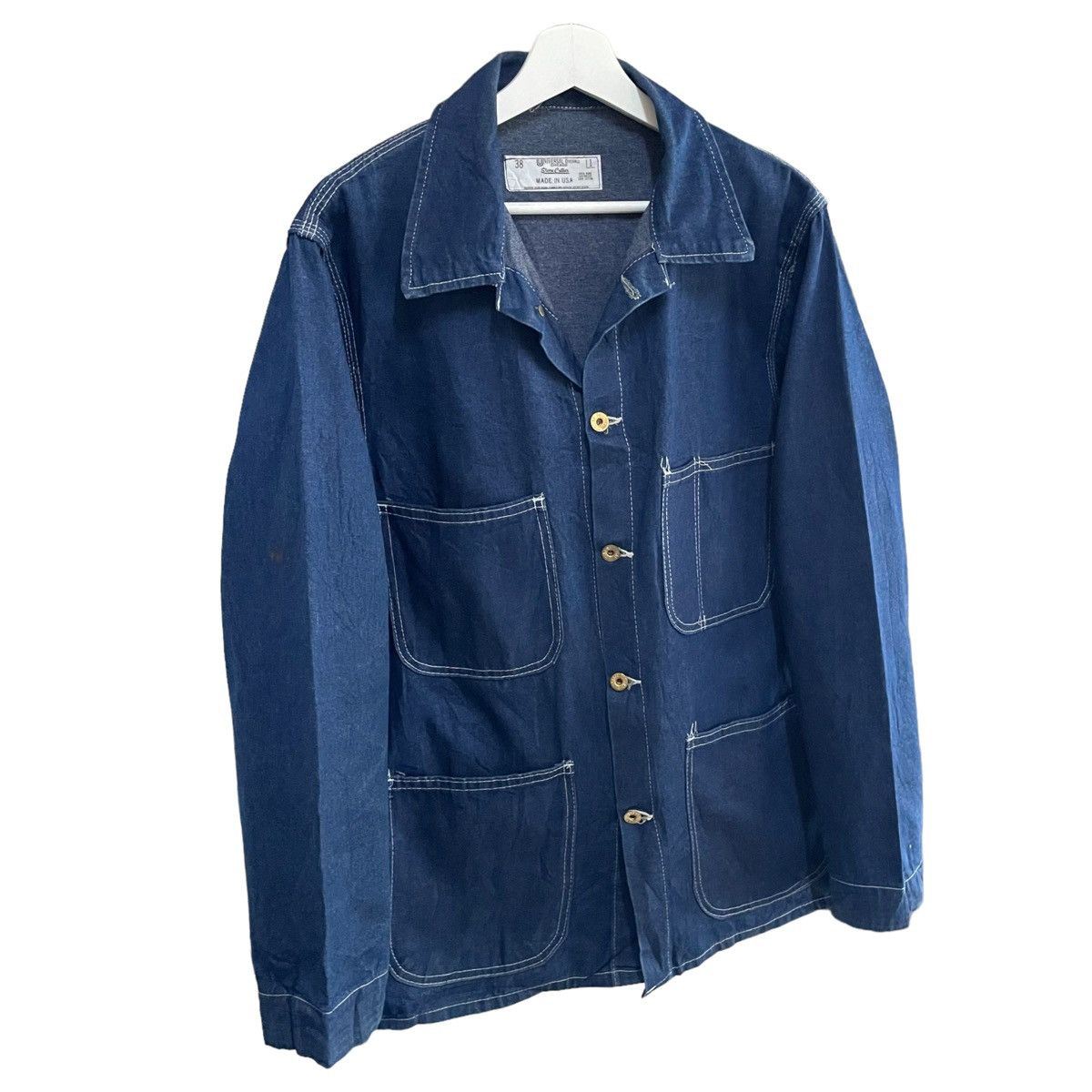 Vintage 💥 VINTAGE STONE CUTTER WORKER CHORE BUTTON JACKET Size US L / EU 52-54 / 3 - 3 Thumbnail