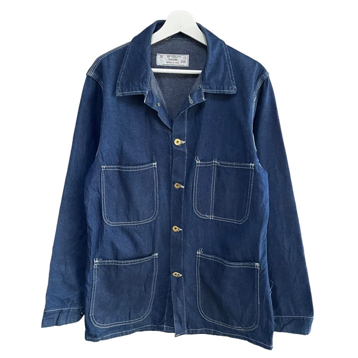 Vintage 💥 VINTAGE STONE CUTTER WORKER CHORE BUTTON JACKET Size US L / EU 52-54 / 3 - 5 Thumbnail