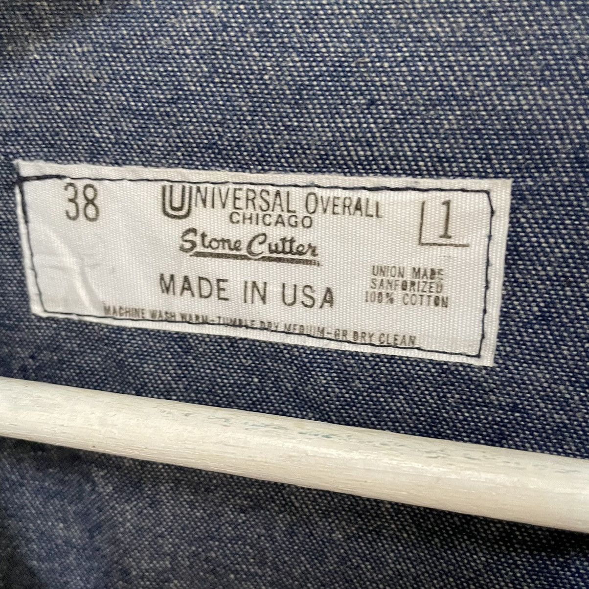Vintage 💥 VINTAGE STONE CUTTER WORKER CHORE BUTTON JACKET Size US L / EU 52-54 / 3 - 8 Thumbnail
