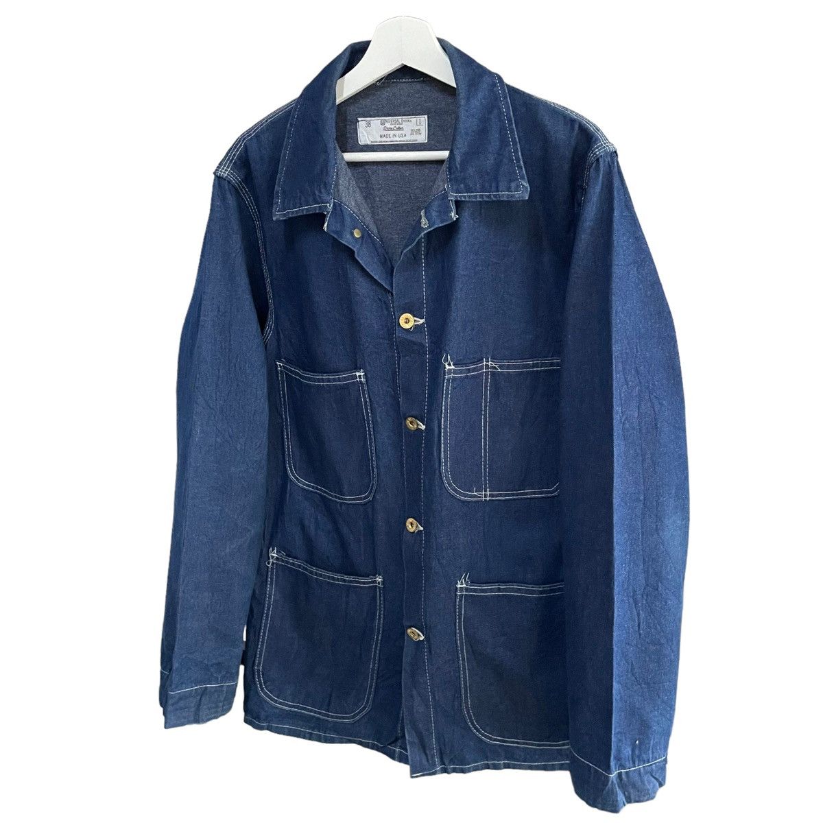 Vintage 💥 VINTAGE STONE CUTTER WORKER CHORE BUTTON JACKET Size US L / EU 52-54 / 3 - 2 Thumbnail