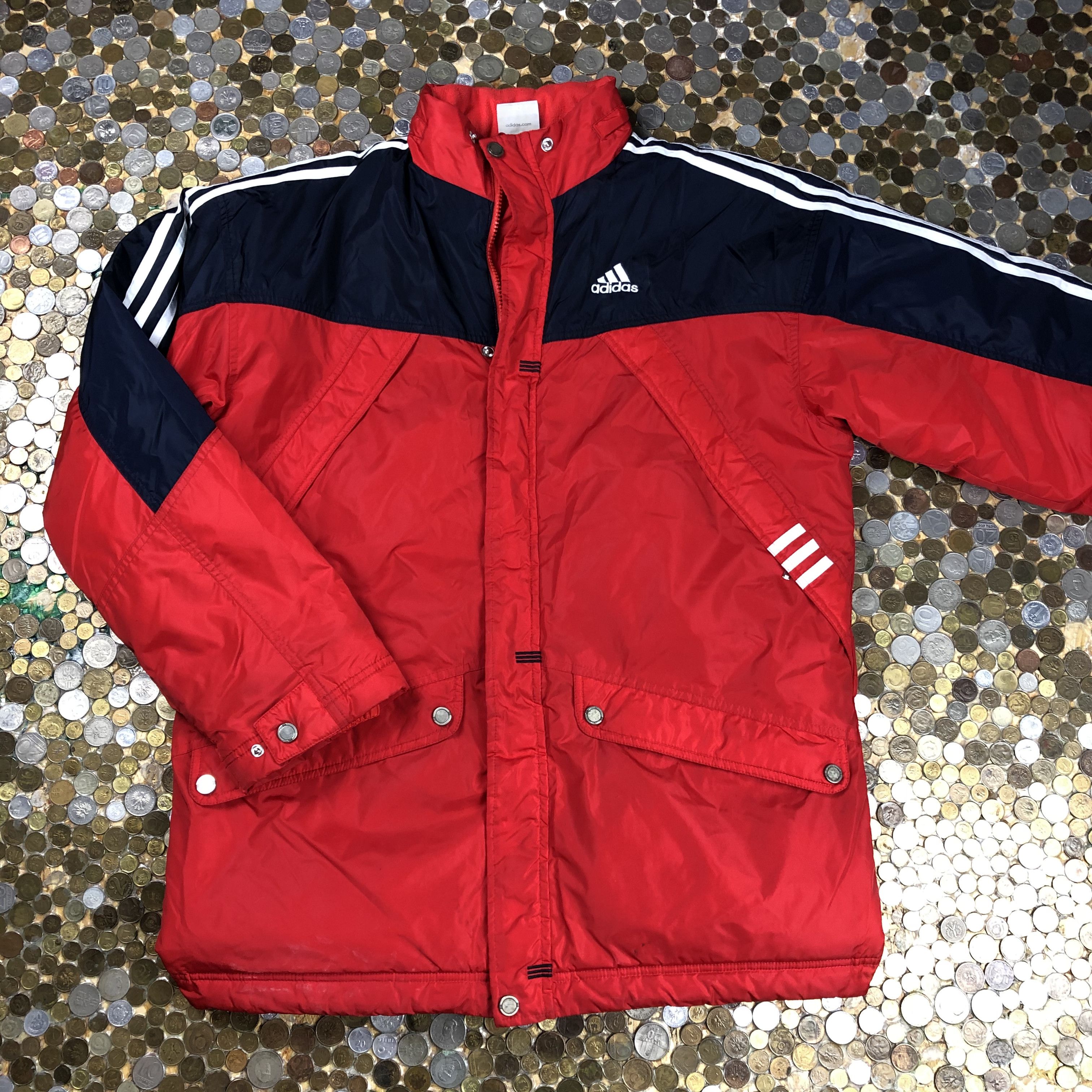 Adidas × Vintage Adidas puffer down light jacket Size US XL / EU 56 / 4 - 1 Thumbnail