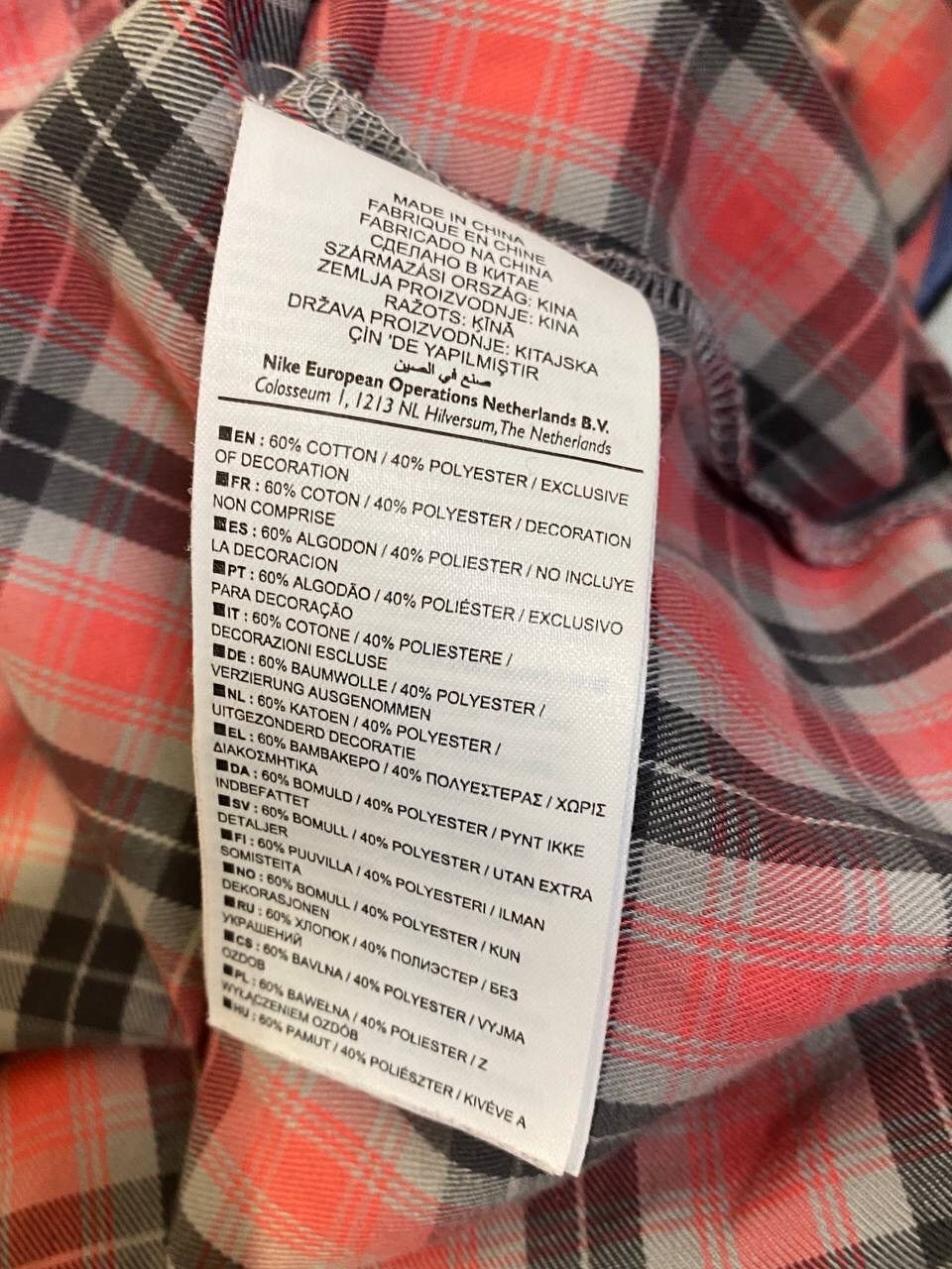Nike Vintage Nike 6.0 Short Sleeve Check Flannel Shirt In Pink Size US XL / EU 56 / 4 - 5 Thumbnail