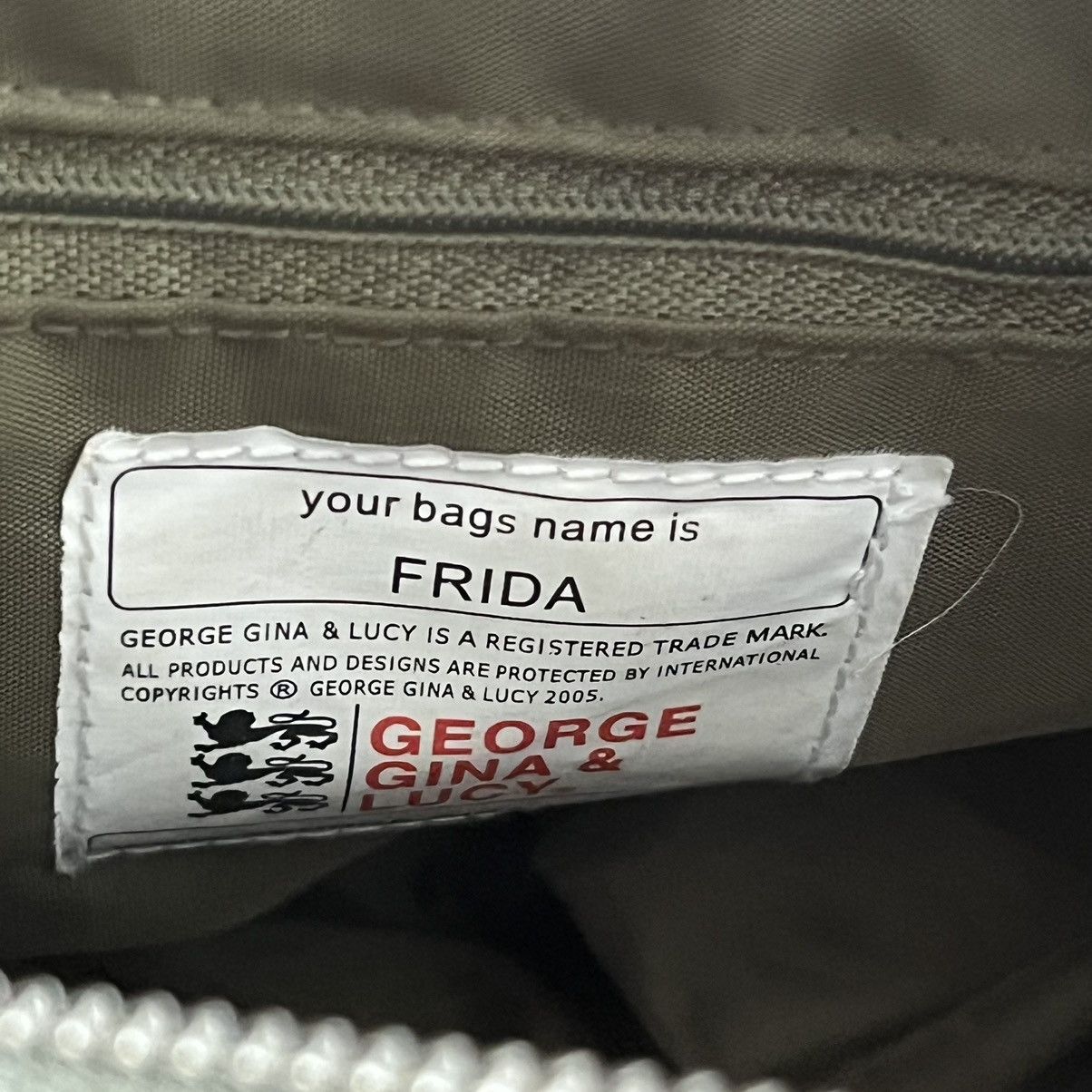 George Gina & Lucy Gerorge Gina & Lucy Y2K Brown Khaki Carabine Bag Size ONE SIZE - 10 Thumbnail