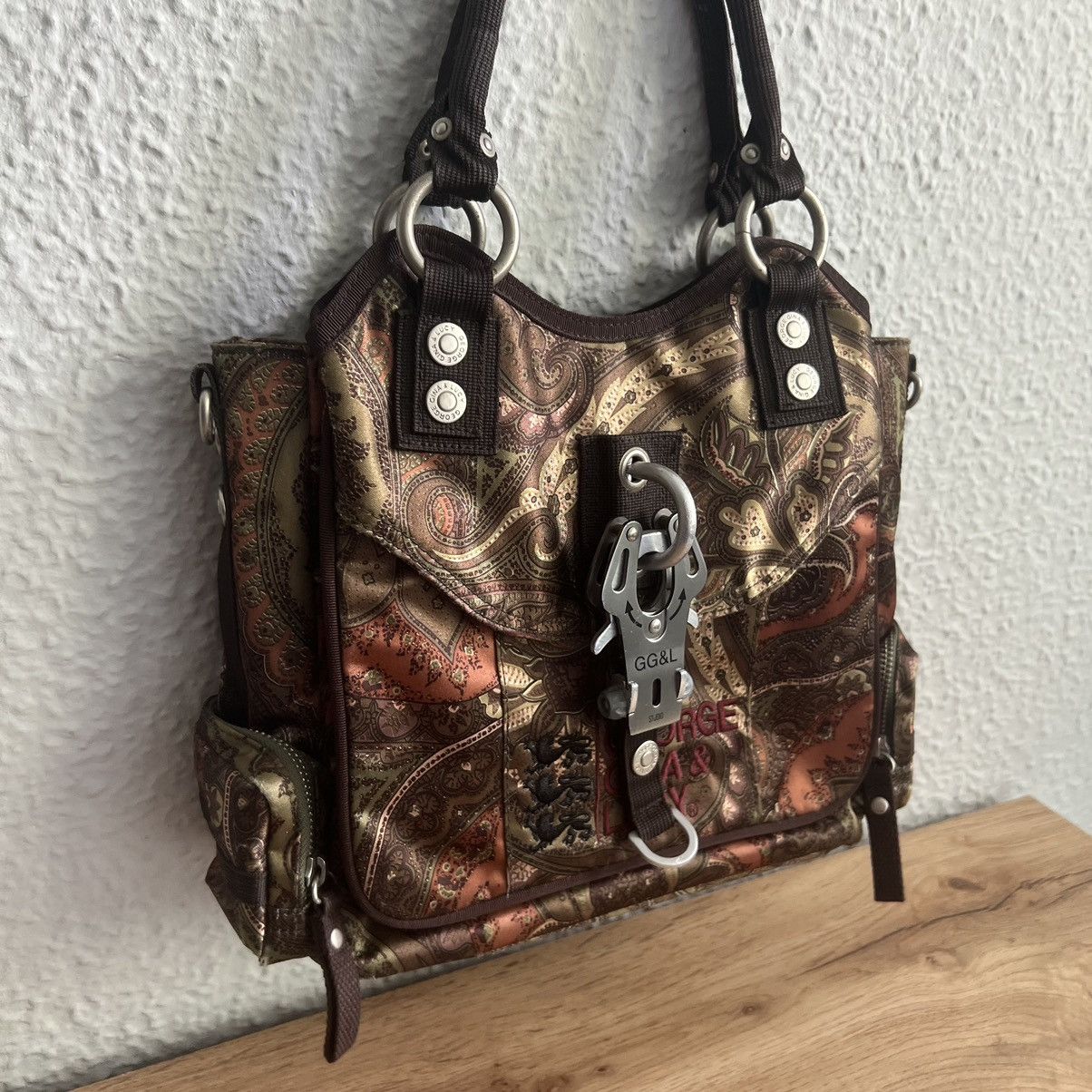 George Gina & Lucy Gerorge Gina & Lucy Y2K Brown Khaki Carabine Bag Size ONE SIZE - 3 Thumbnail