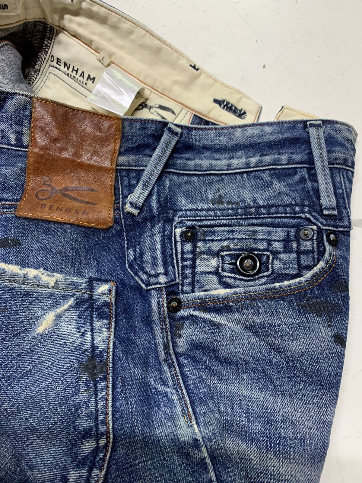 DENHAM × Vintage Denham jeans distressed Size US 30 / EU 46 - 11 Thumbnail