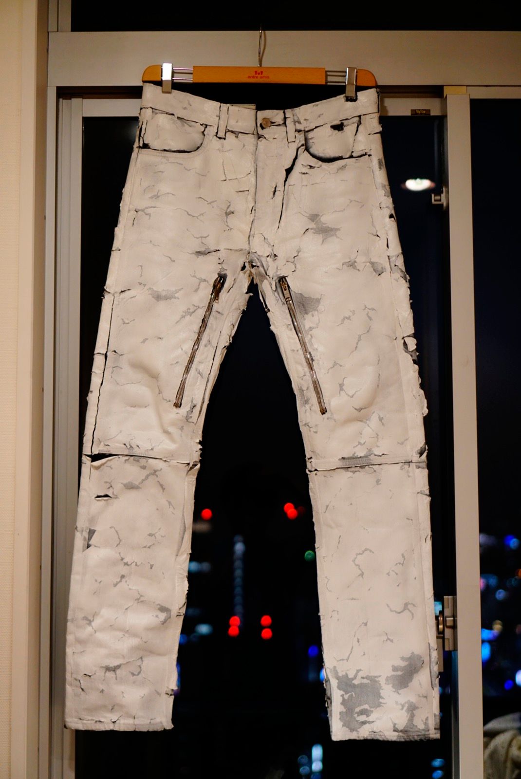 Givenchy ss21 OG crackled painted jeans in white w30 | Grailed