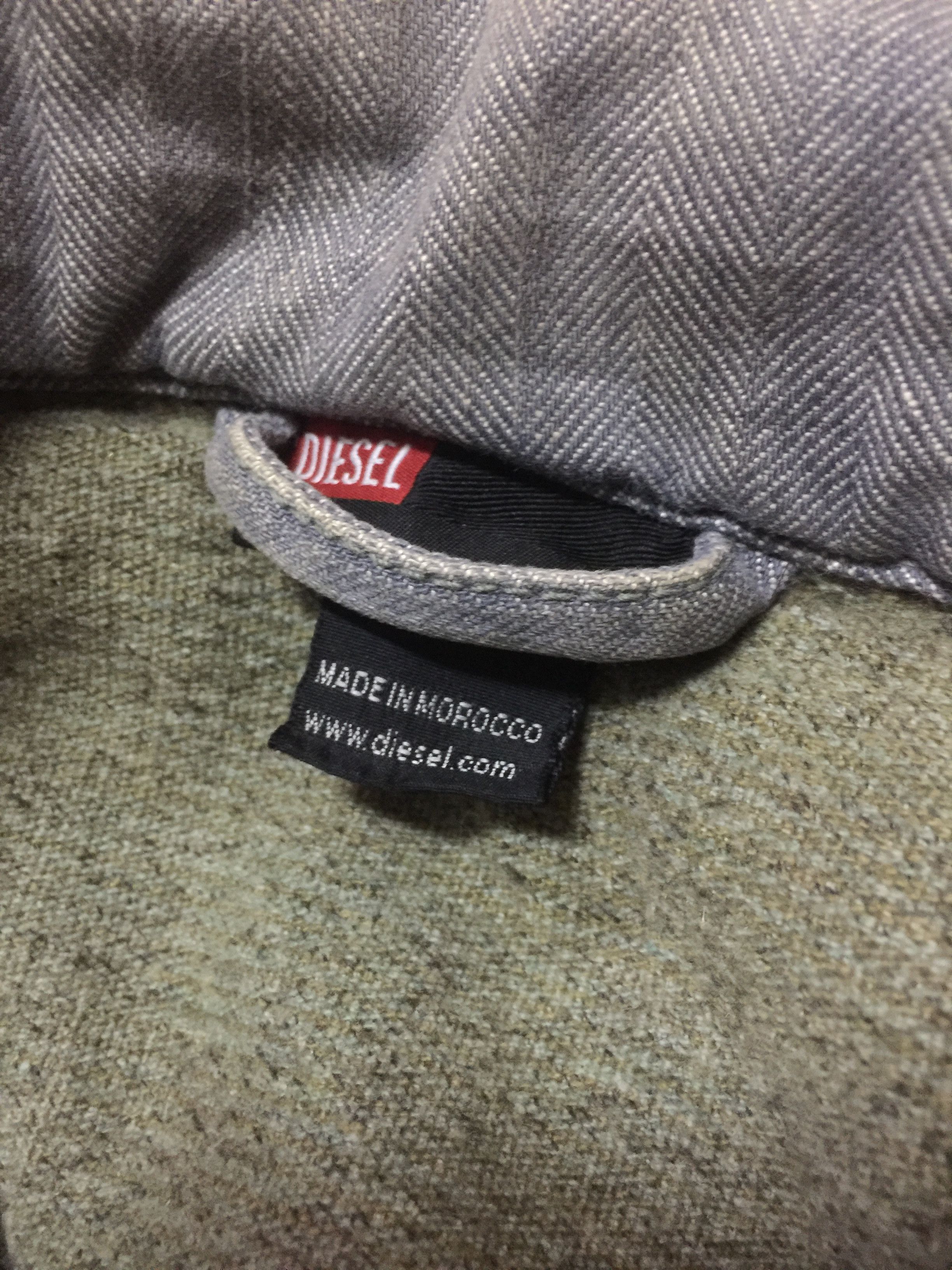Diesel Vintage Diesel Herringbone Worker Distressed Jacket Size US M / EU 48-50 / 2 - 6 Thumbnail