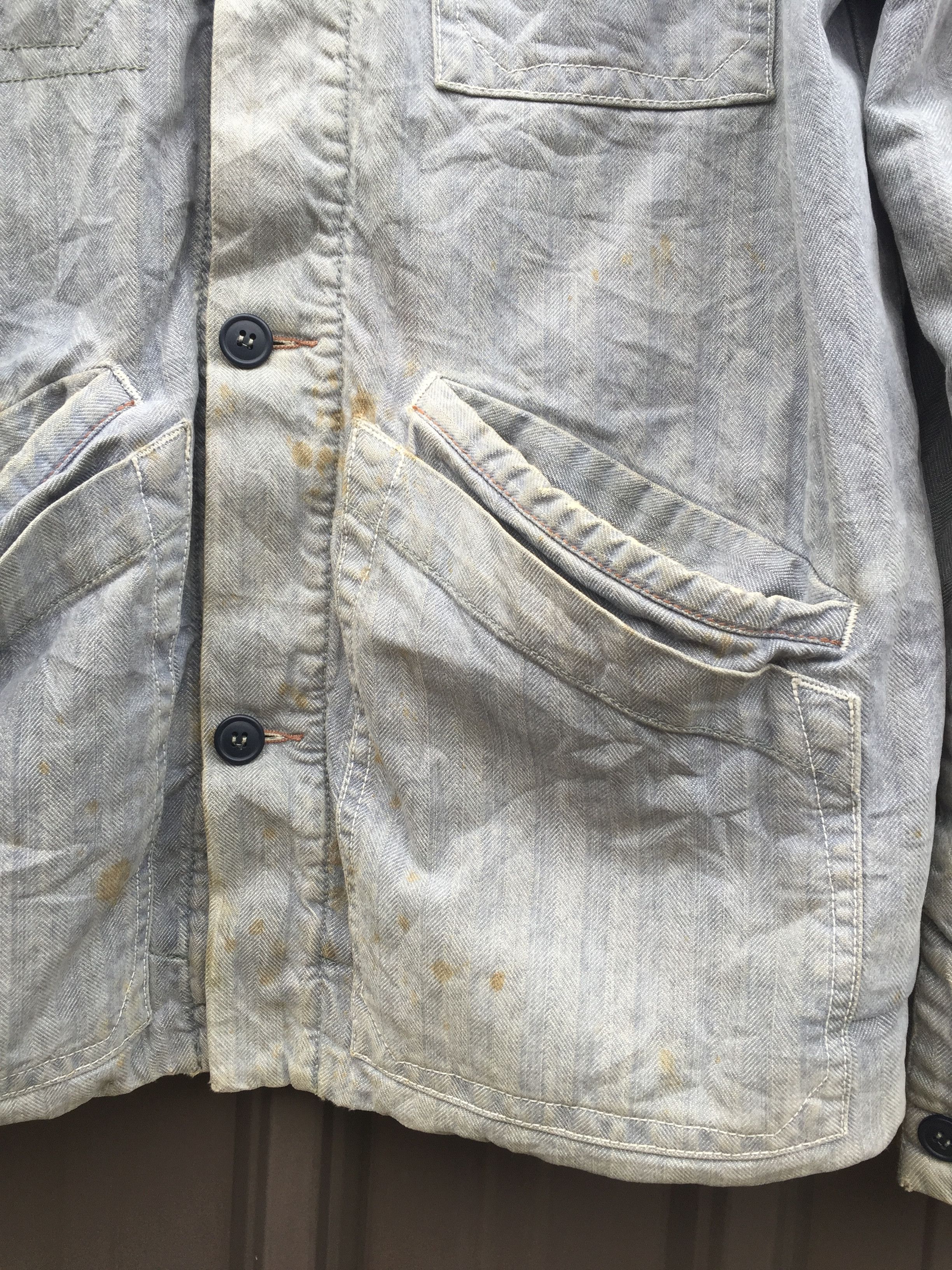 Diesel Vintage Diesel Herringbone Worker Distressed Jacket Size US M / EU 48-50 / 2 - 4 Thumbnail